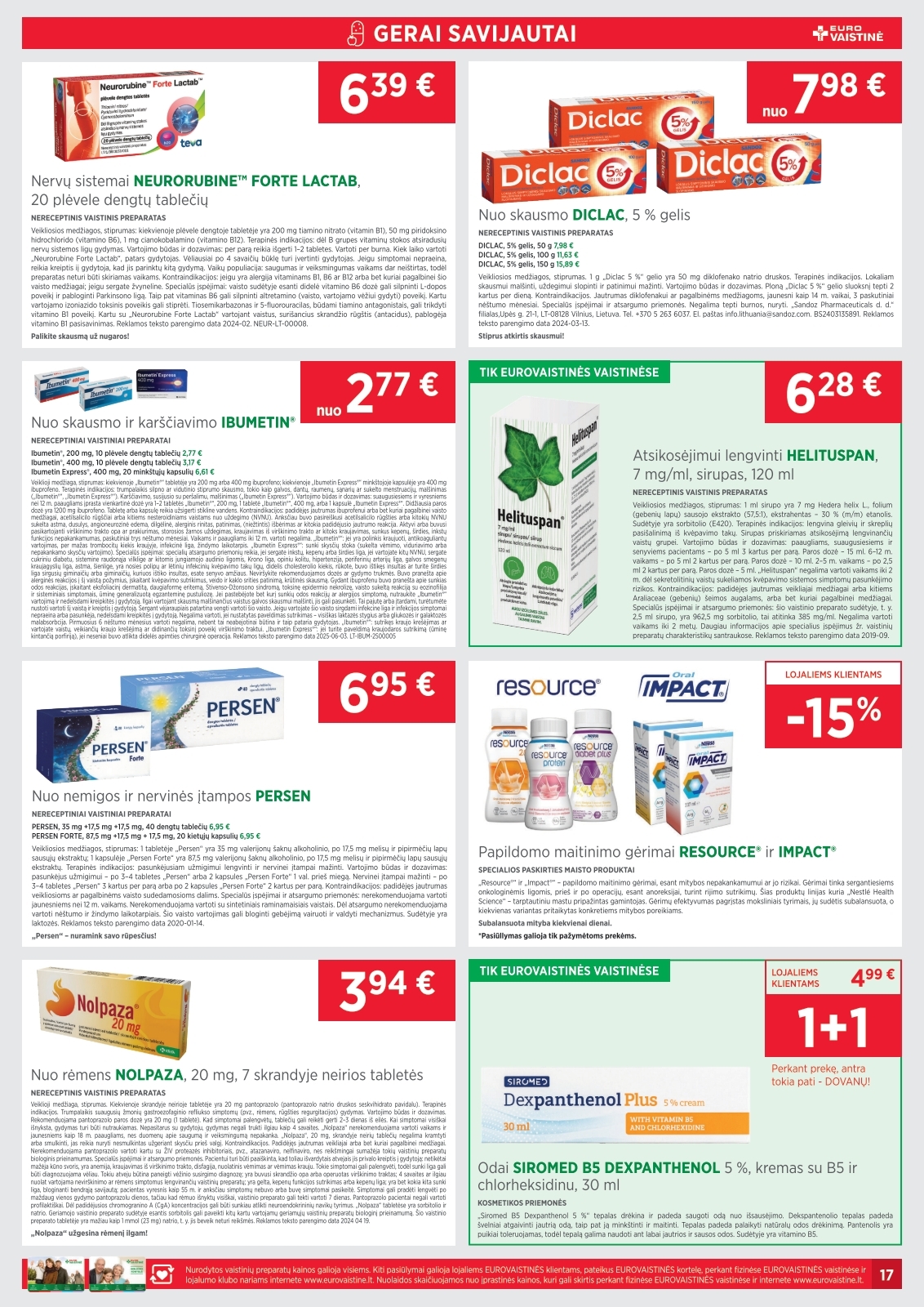 Eurovaistinės akcijų leidinys – 17 psl.