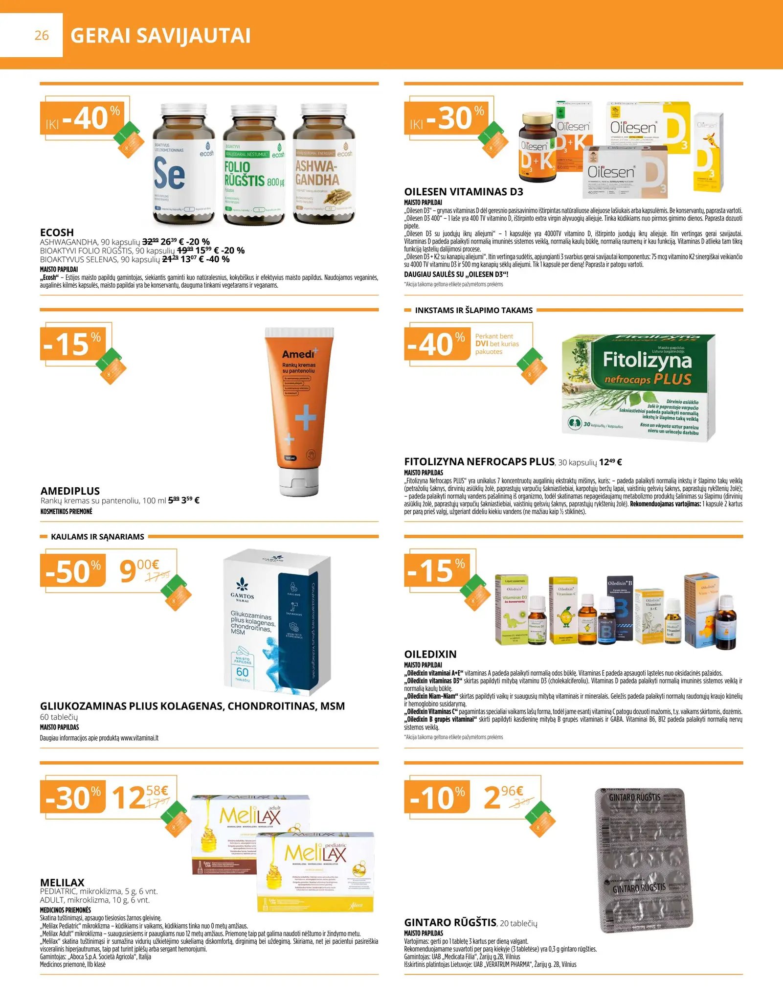 Gintarinės vaistinės akcijų leidinys – 7 psl.