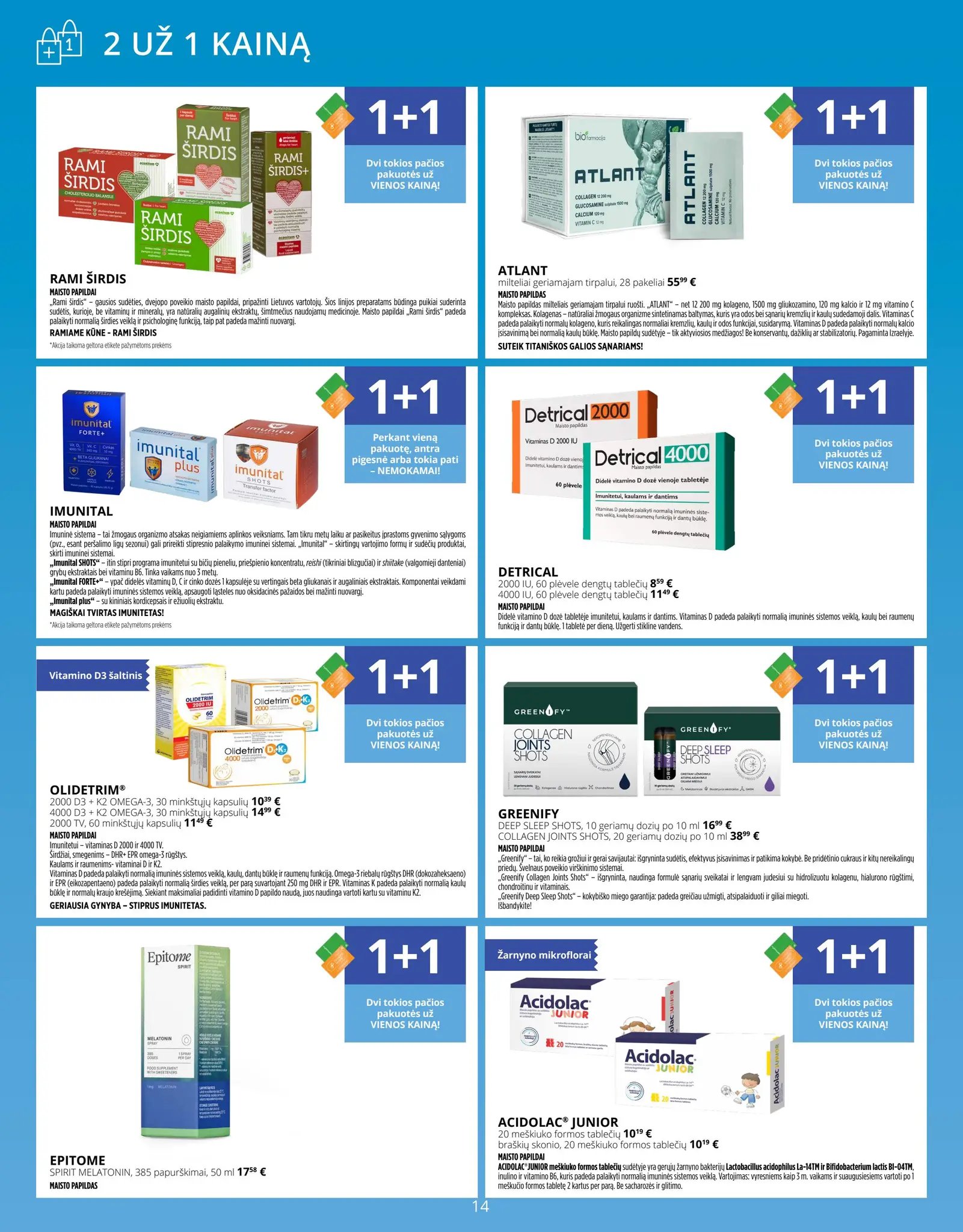 Gintarinės vaistinės akcijų leidinys – 19 psl.