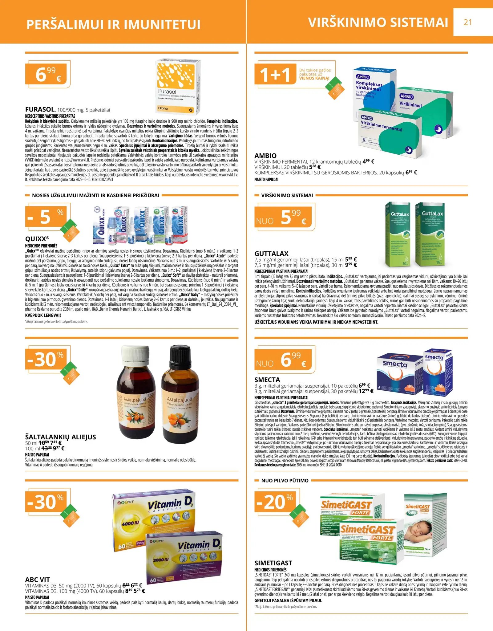 Gintarinės vaistinės akcijų leidinys – 12 psl.