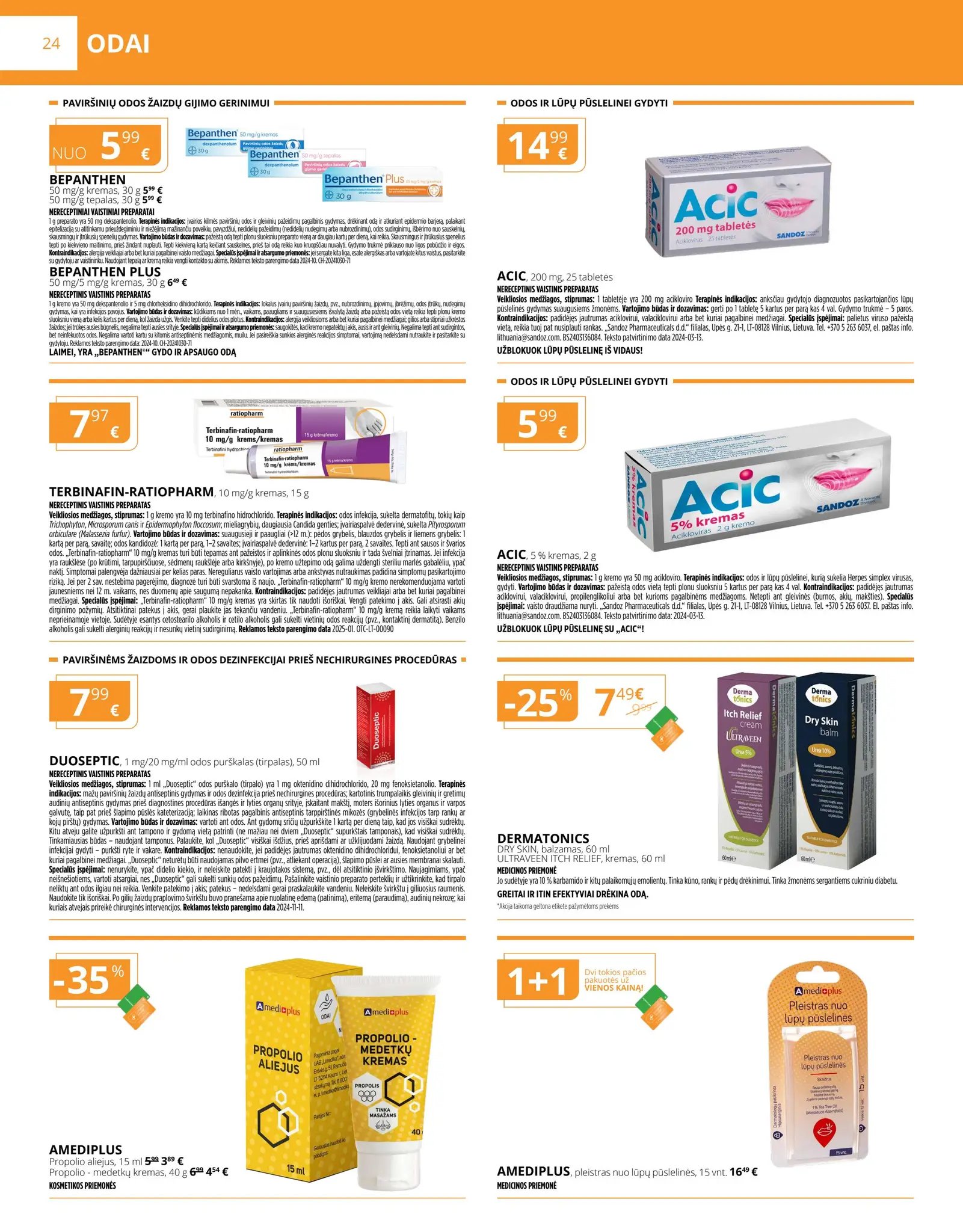 Gintarinės vaistinės akcijų leidinys – 9 psl.