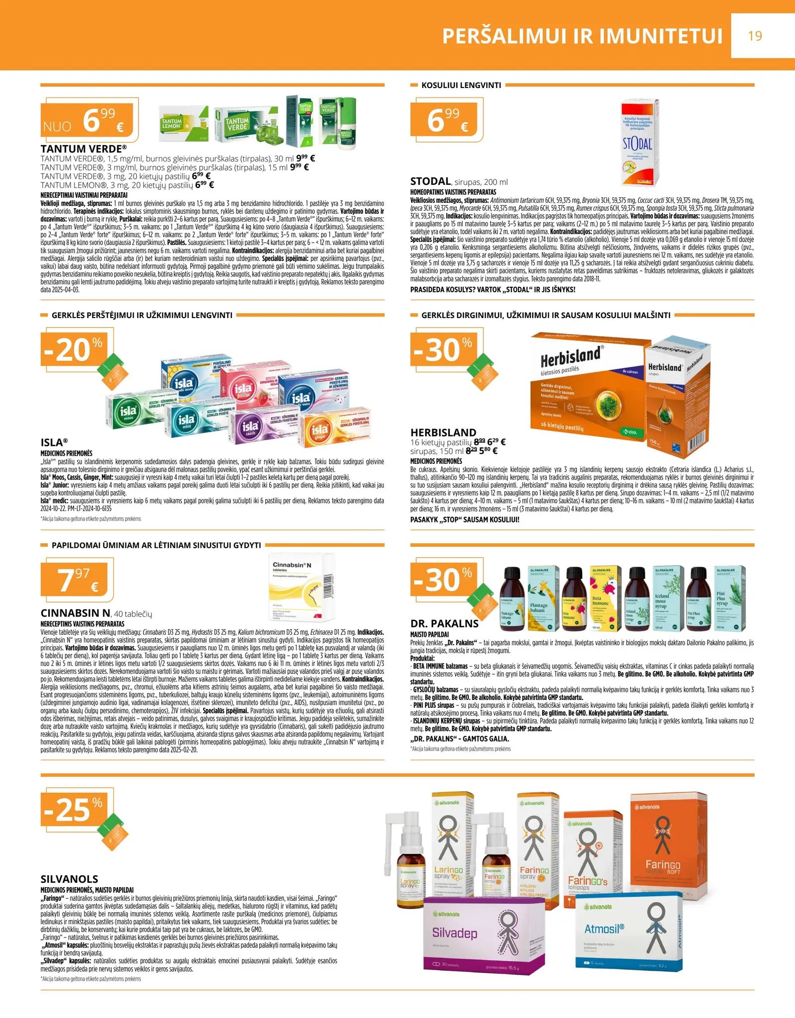 Gintarinės vaistinės akcijų leidinys – 14 psl.