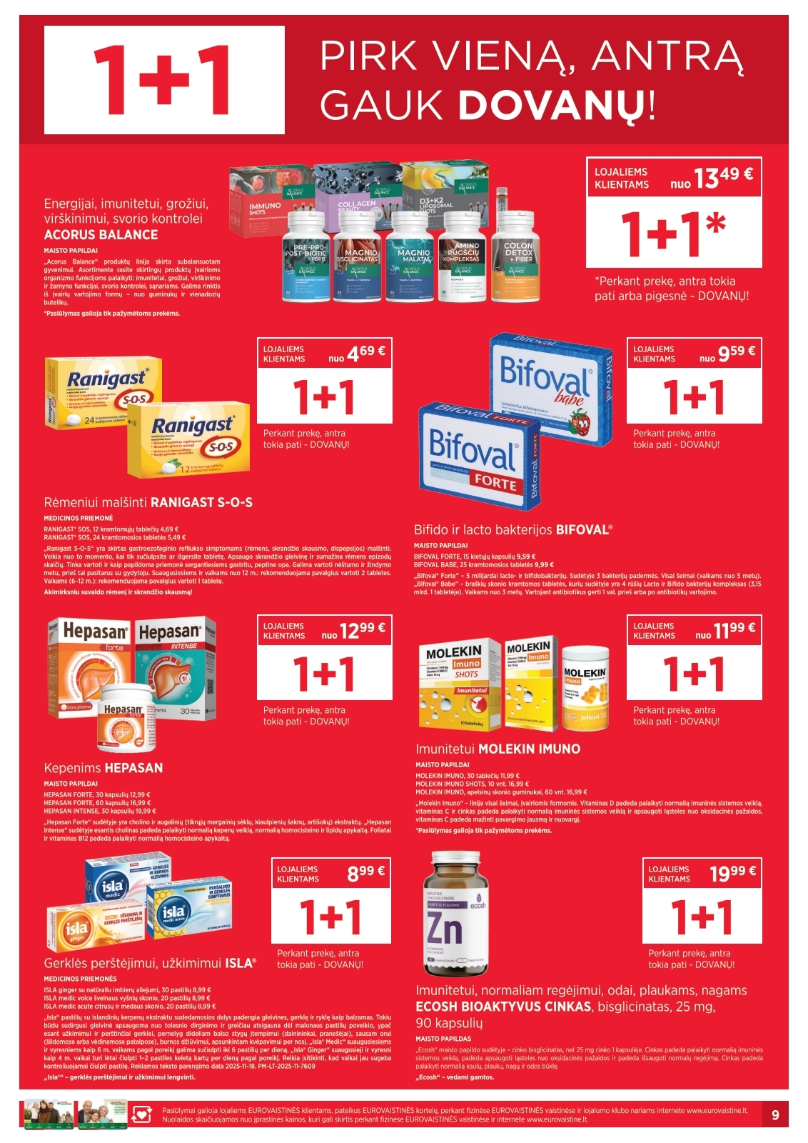 Eurovaistinės akcijų leidinys – 25 psl.