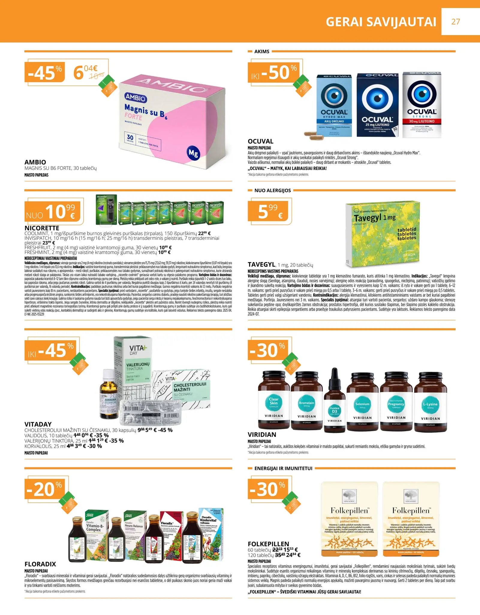 Gintarinės vaistinės akcijų leidinys – 6 psl.