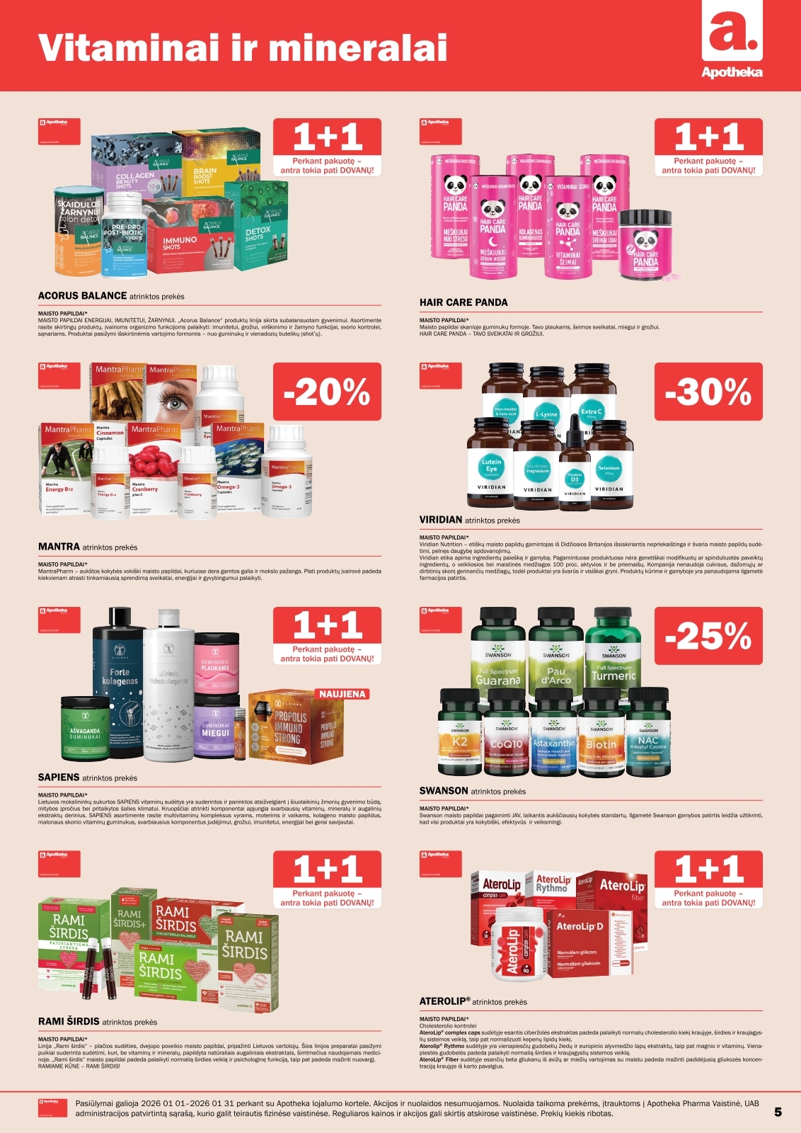 Apotheka akcijų leidinys – 4 psl.