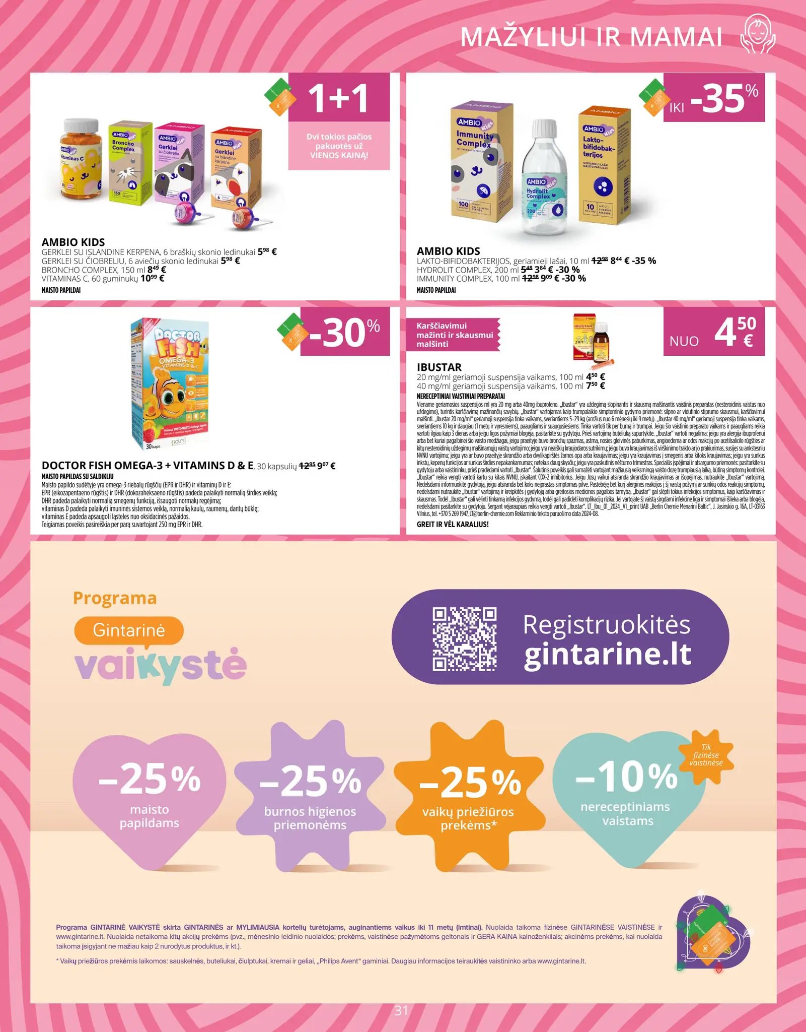 Gintarinės vaistinės akcijų leidinys – 2 psl.