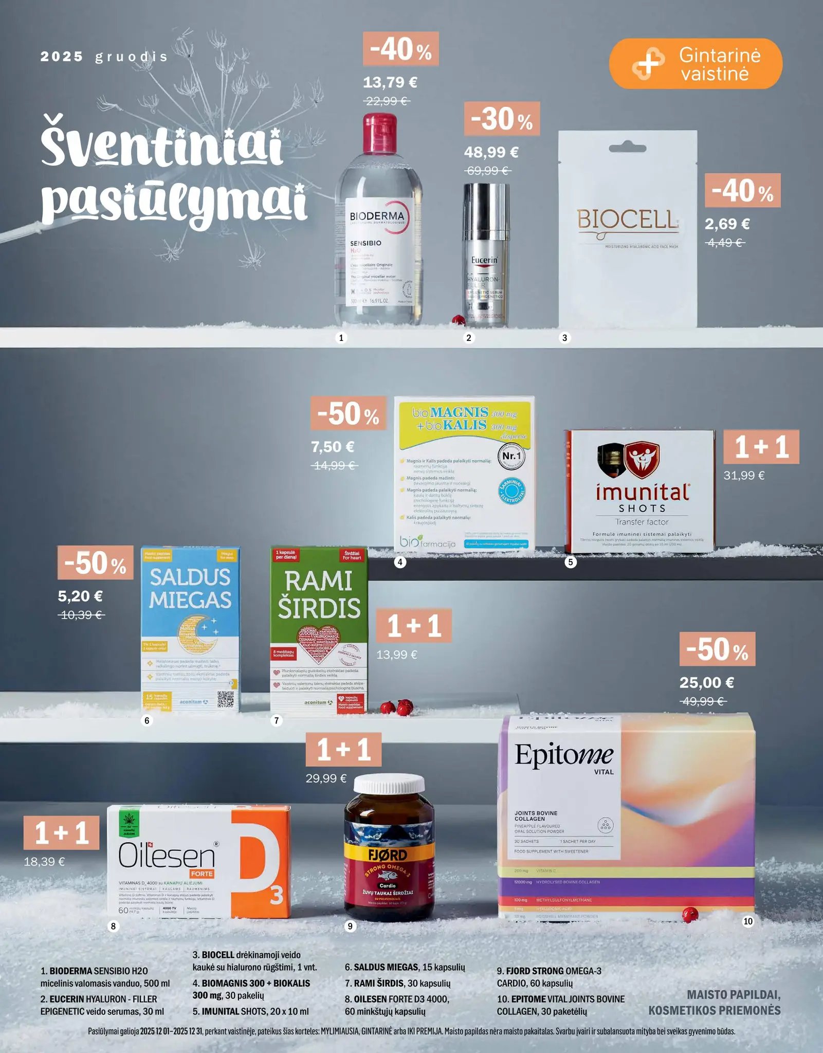 Gintarinės vaistinės akcijų leidinys – 32 psl.