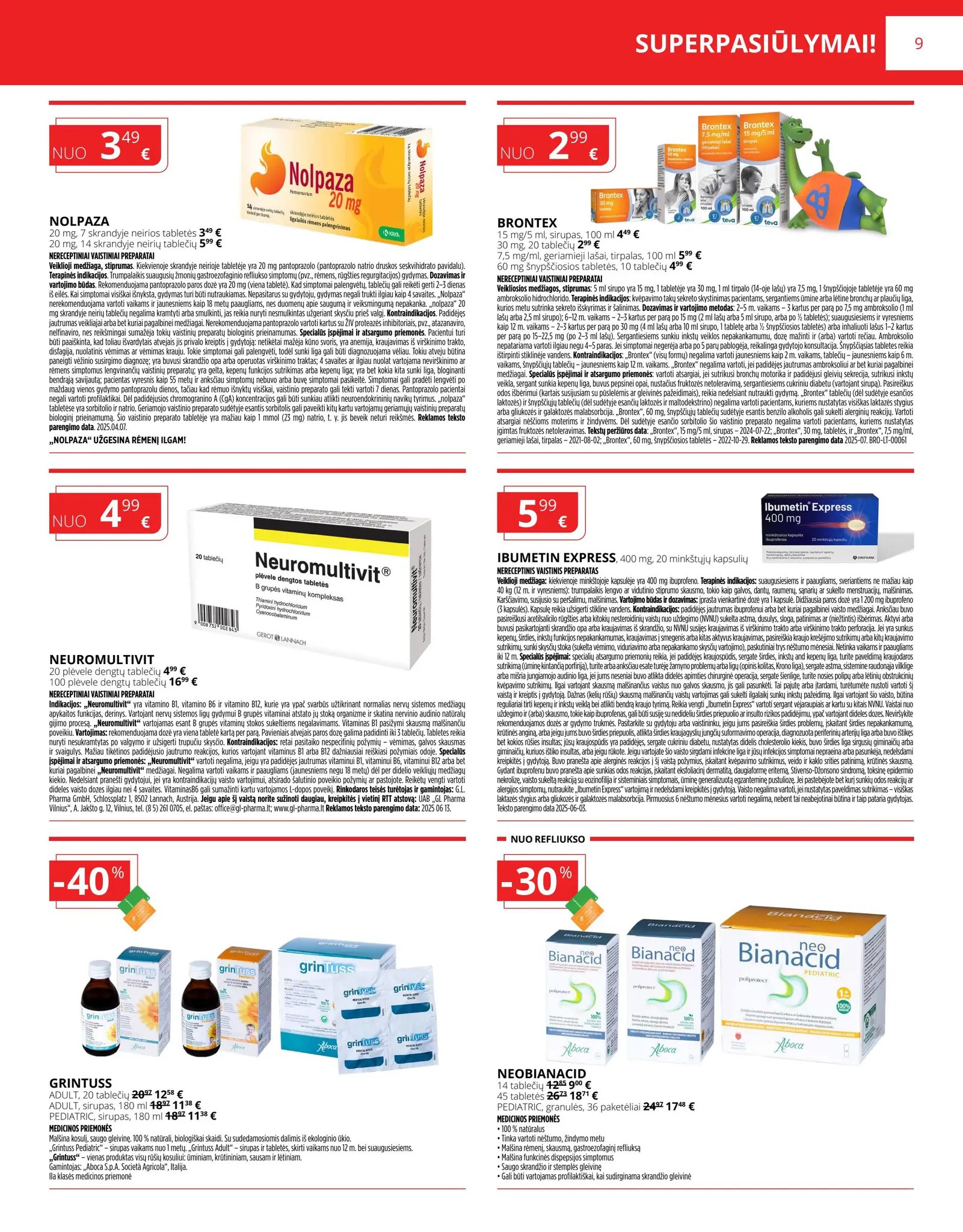 Gintarinės vaistinės akcijų leidinys – 24 psl.
