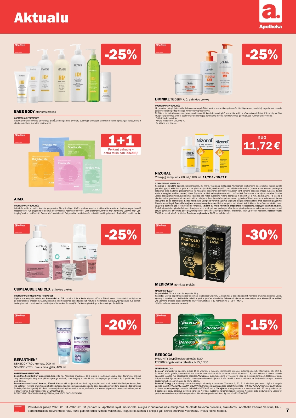 Apotheka akcijų leidinys – 2 psl.