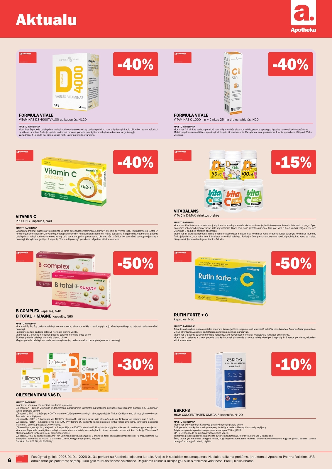 Apotheka akcijų leidinys – 3 psl.