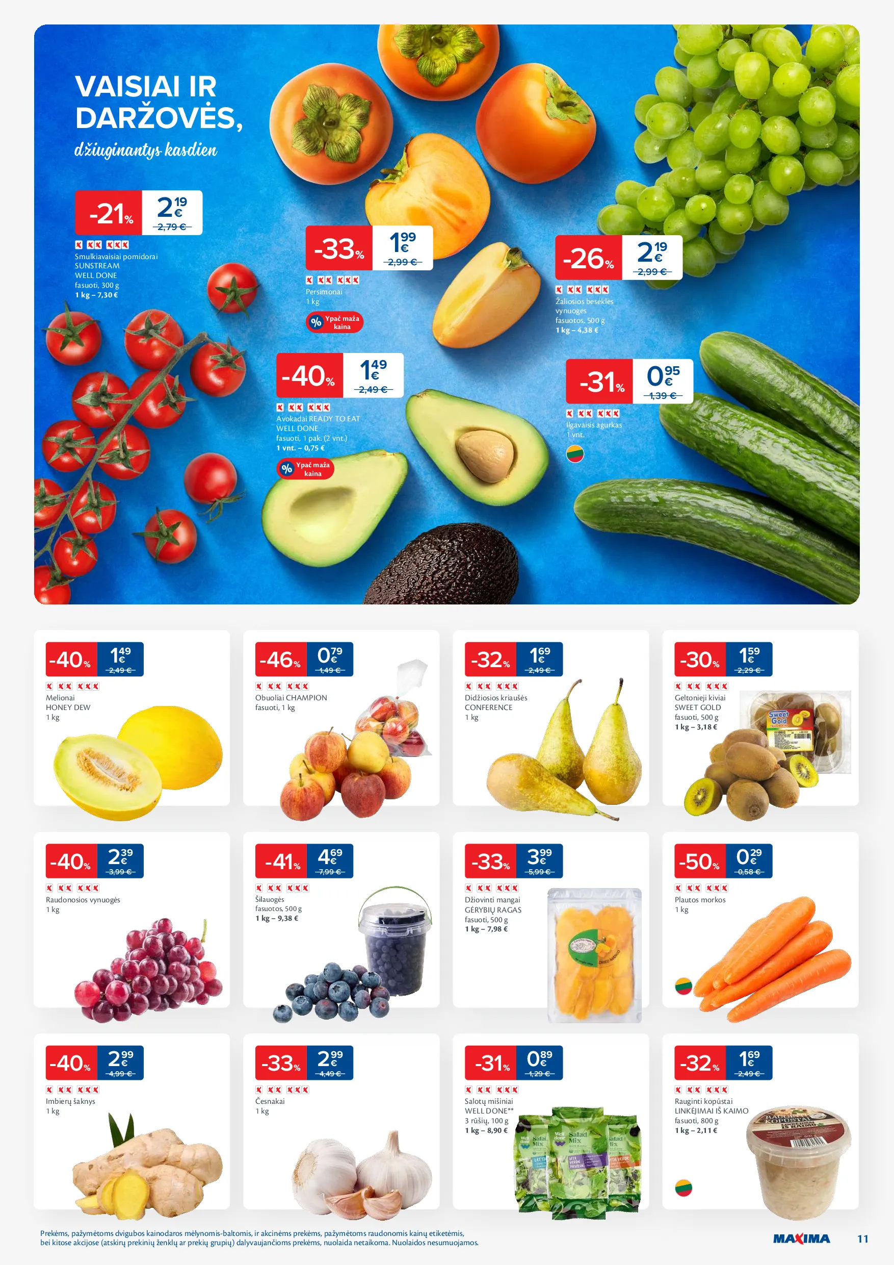 Naujausias Maxima akcijų leidinys – 11 psl.