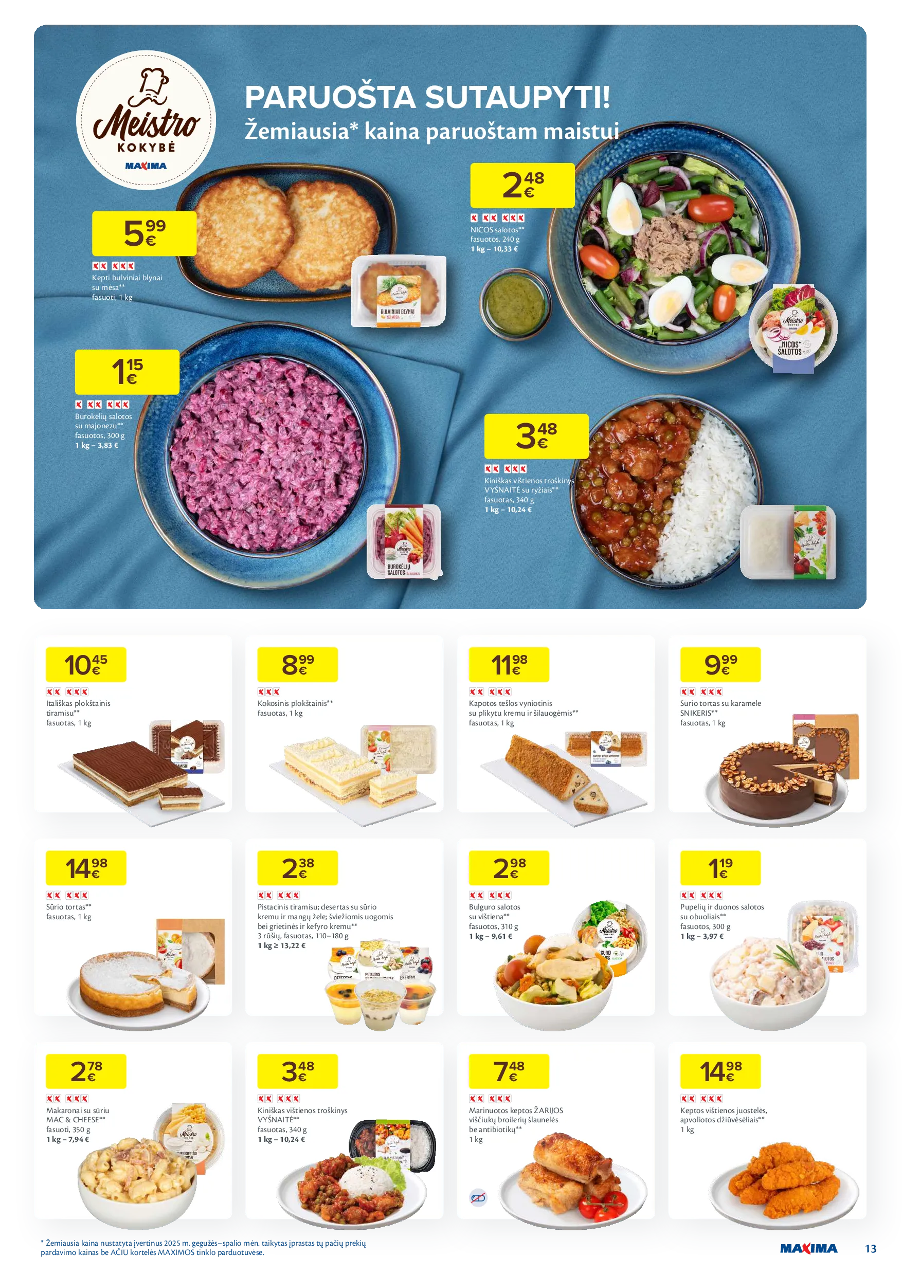 Naujausias Maxima akcijų leidinys – 13 psl.