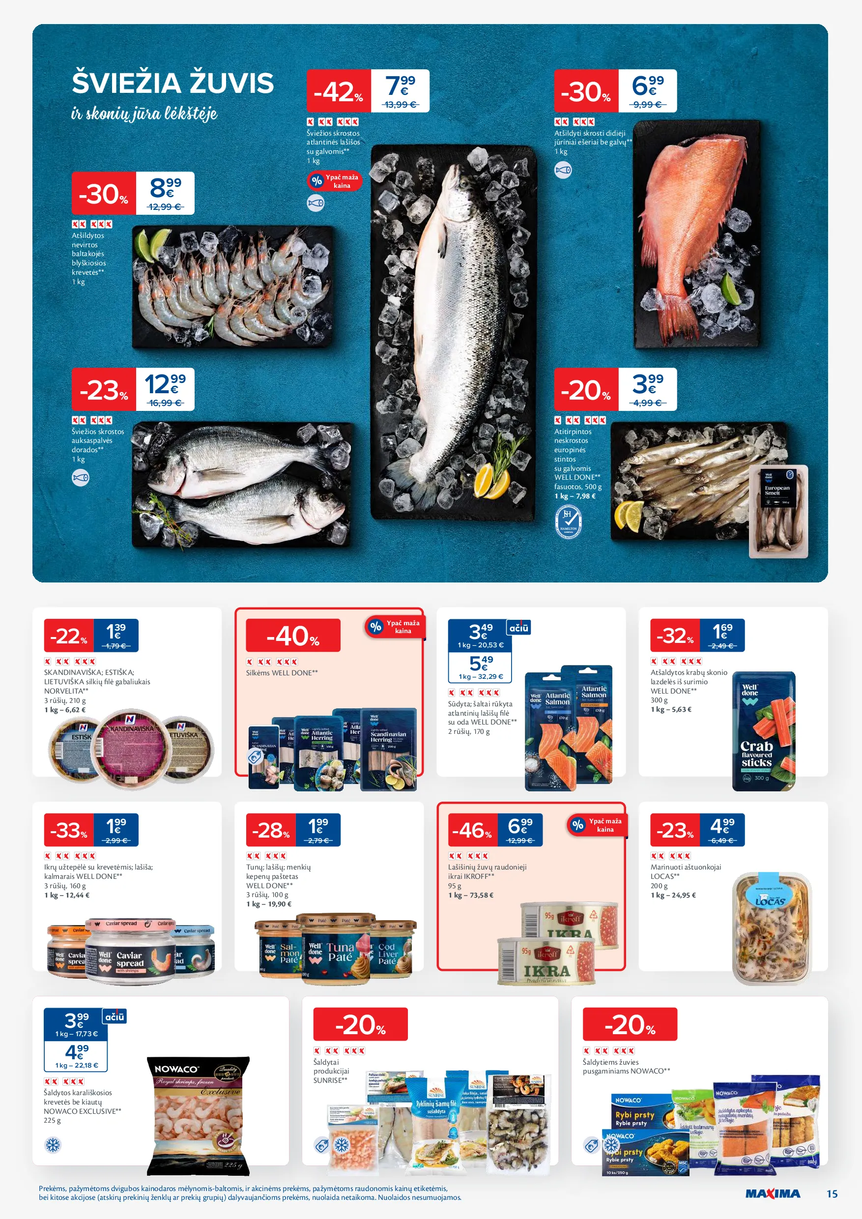 Naujausias Maxima akcijų leidinys – 15 psl.