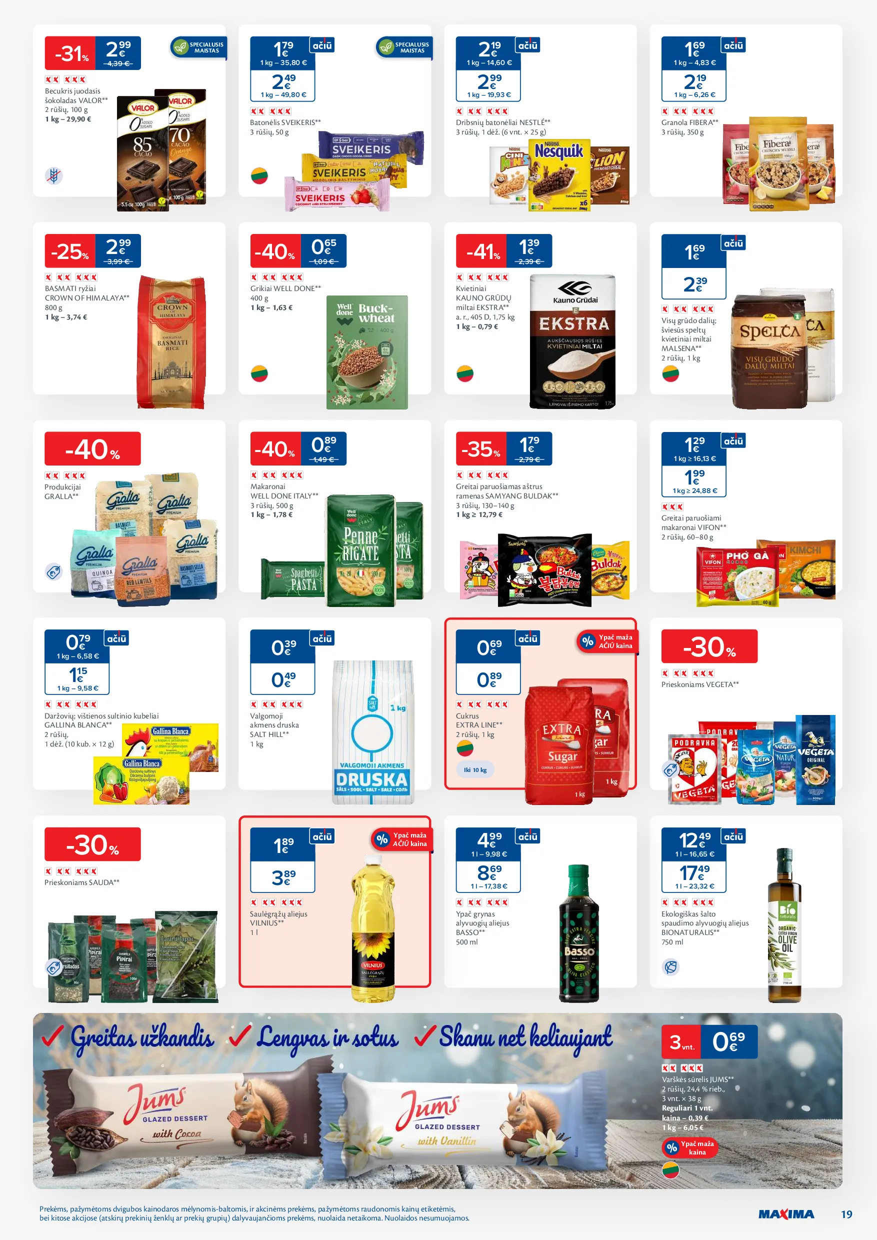 Naujausias Maxima akcijų leidinys – 19 psl.