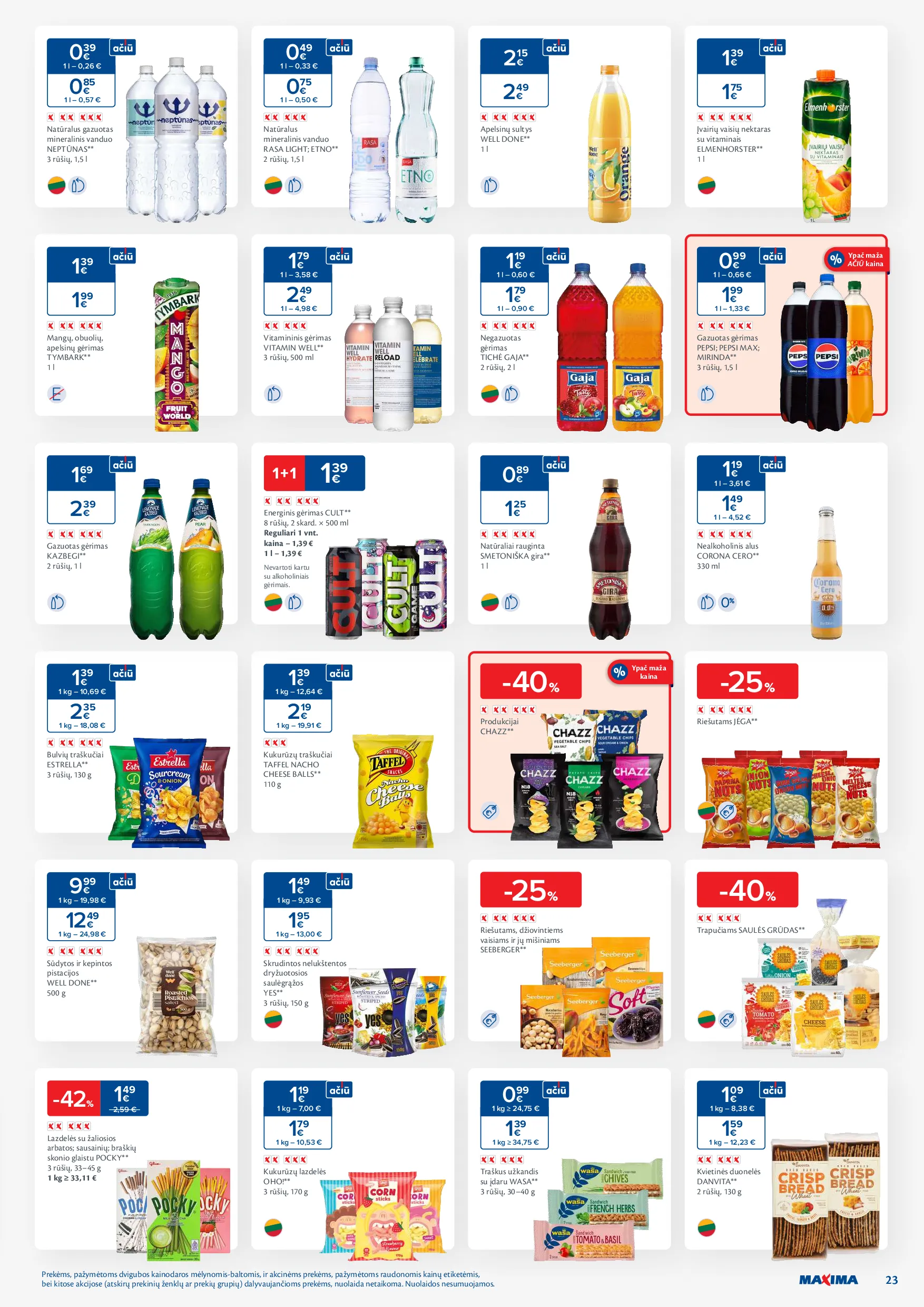 Naujausias Maxima akcijų leidinys – 23 psl.