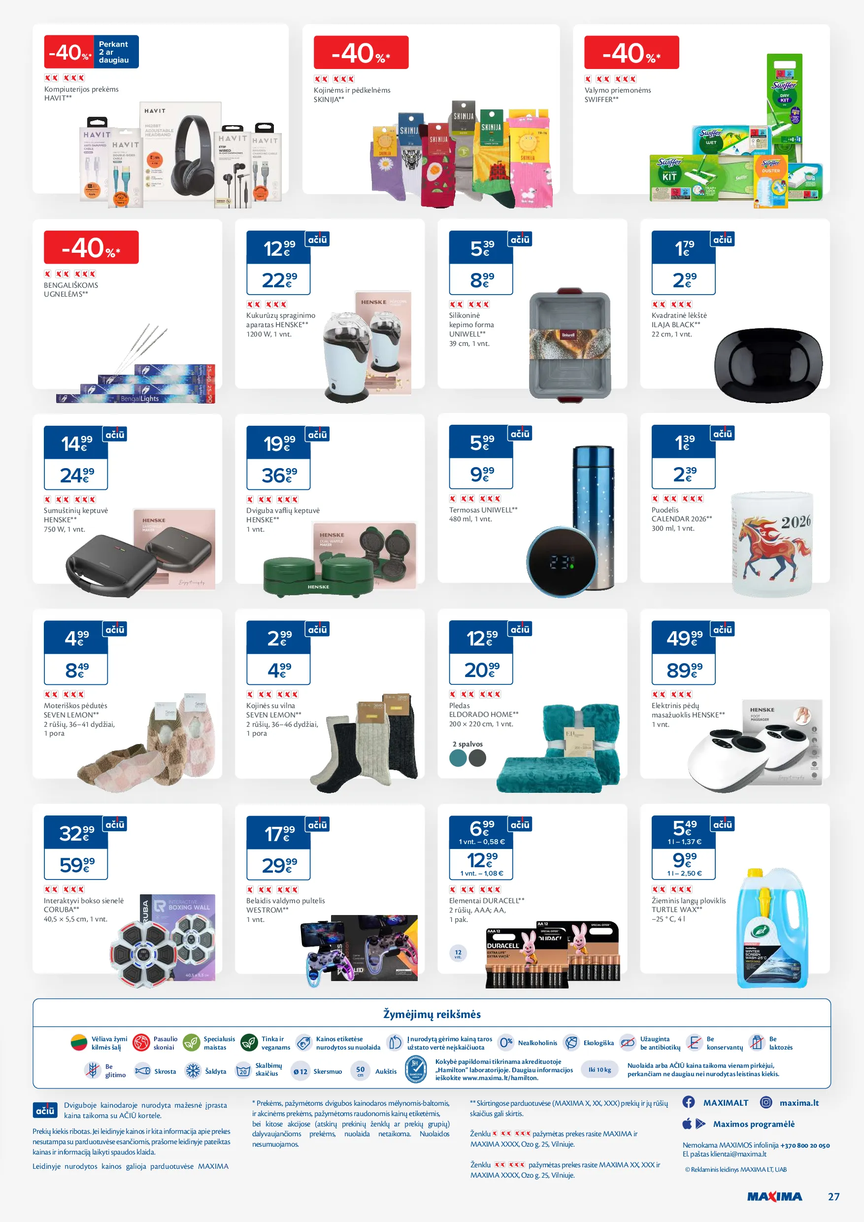 Naujausias Maxima akcijų leidinys – 27 psl.