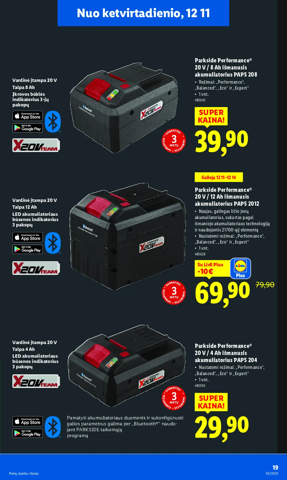 Lidl ne maisto prekių pasiūlymai – 19 psl.