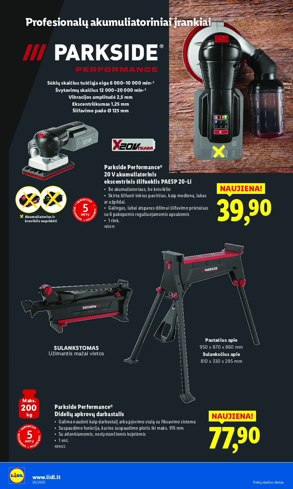 Lidl ne maisto prekių pasiūlymai – 22 psl.