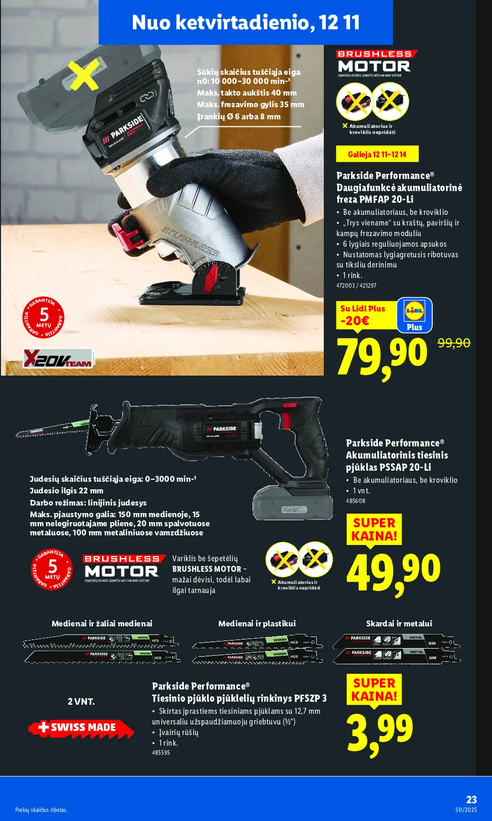 Lidl ne maisto prekių pasiūlymai – 23 psl.