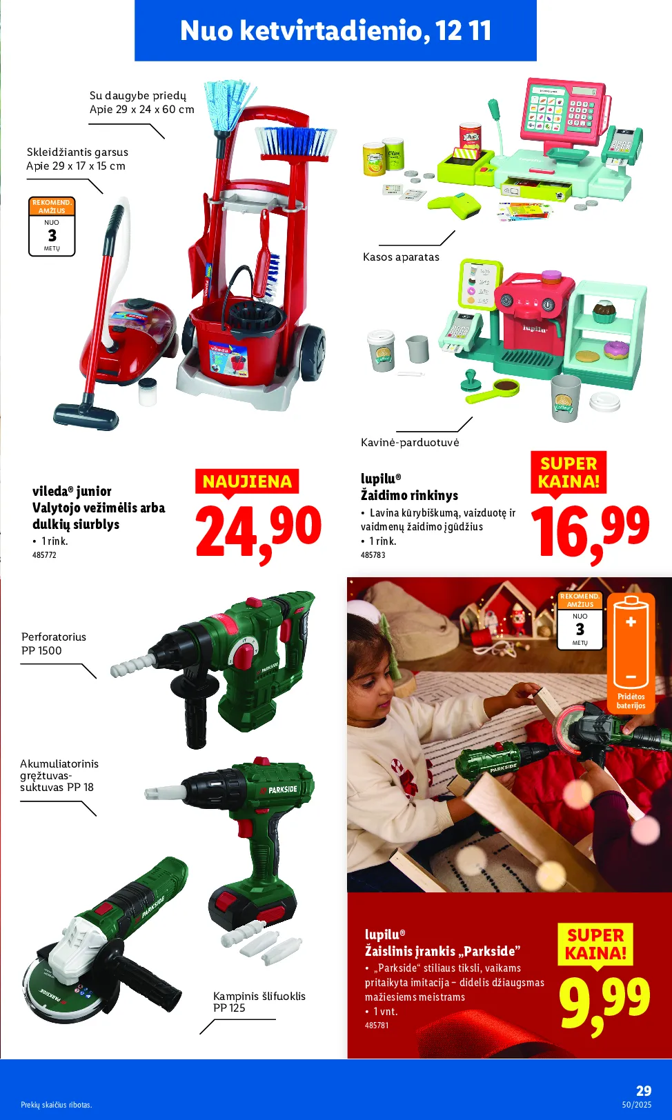 Lidl ne maisto prekių pasiūlymai – 29 psl.