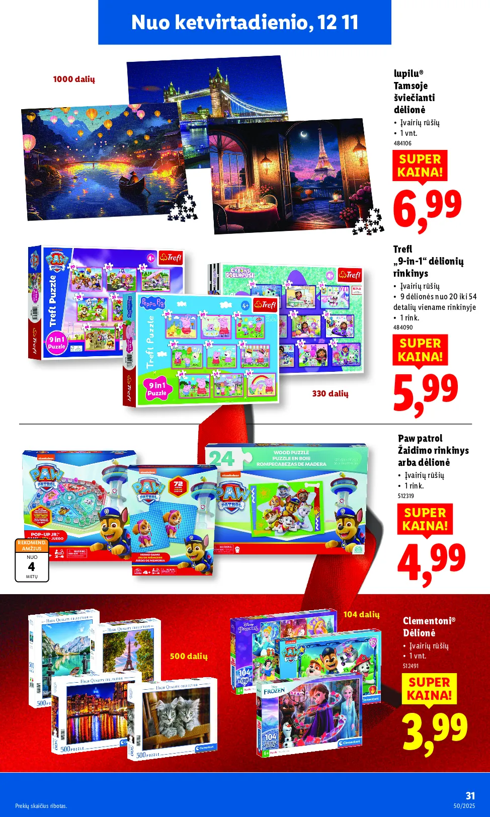 Lidl ne maisto prekių pasiūlymai – 31 psl.