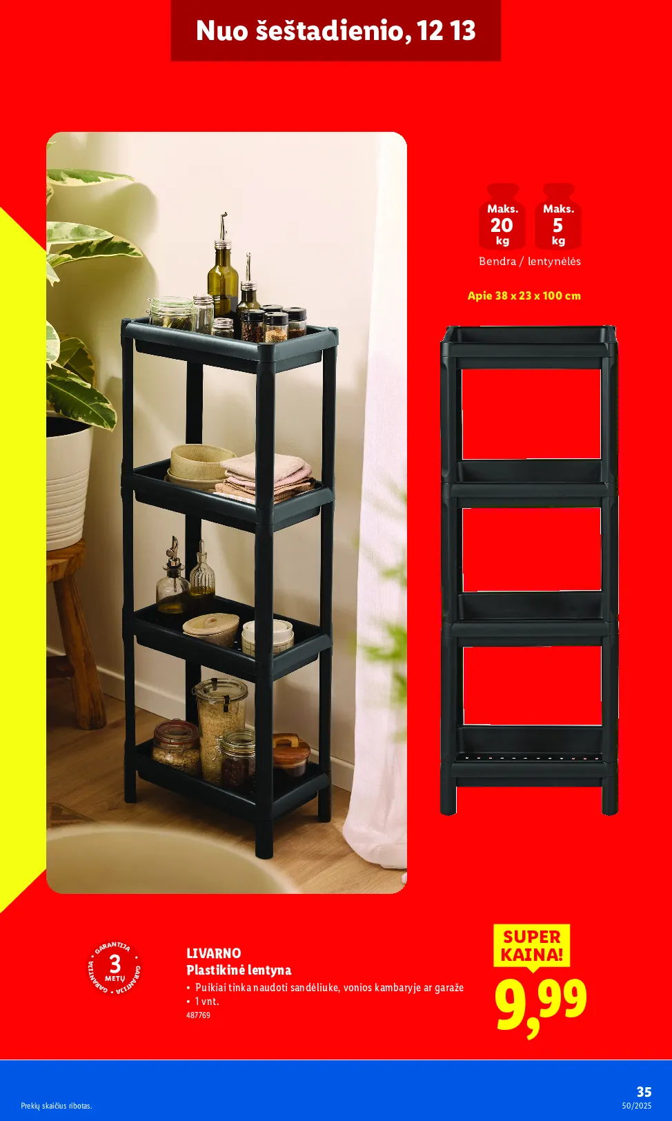 Lidl ne maisto prekių pasiūlymai – 35 psl.