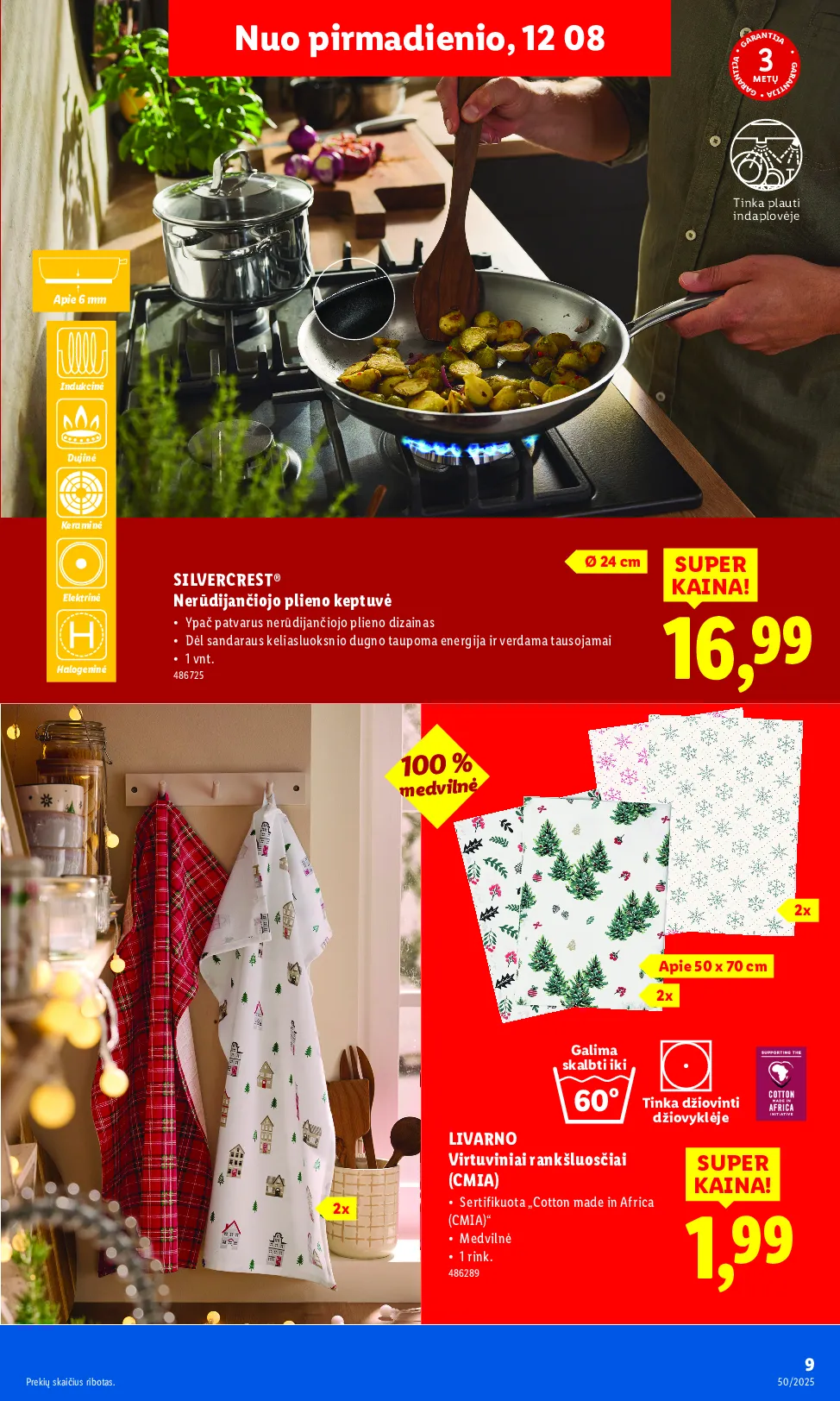 Lidl ne maisto prekių pasiūlymai – 9 psl.