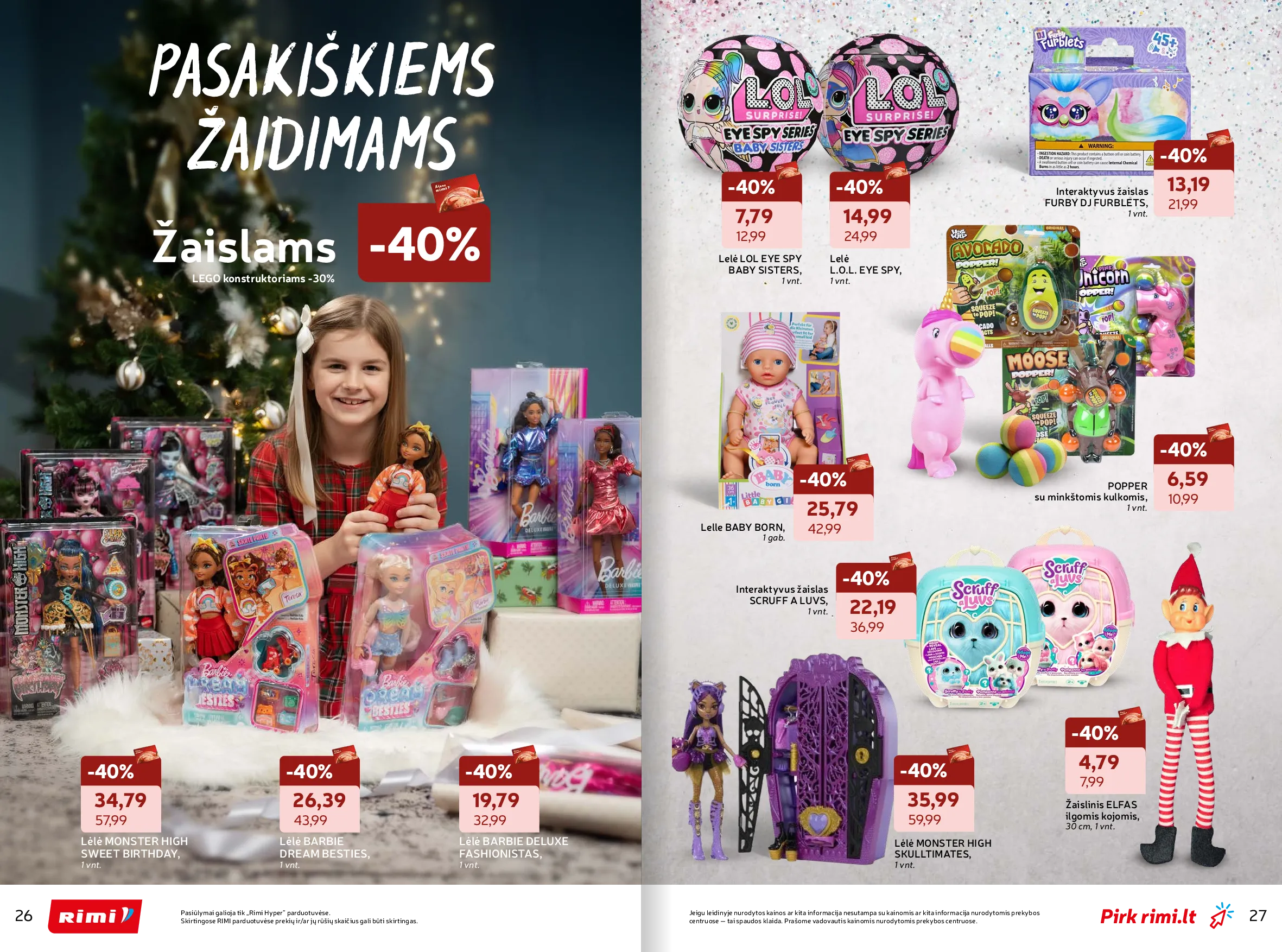 Rimi žiemos ŠVENČIŲ ne maisto prekių katalogas 2025 – 14 psl.