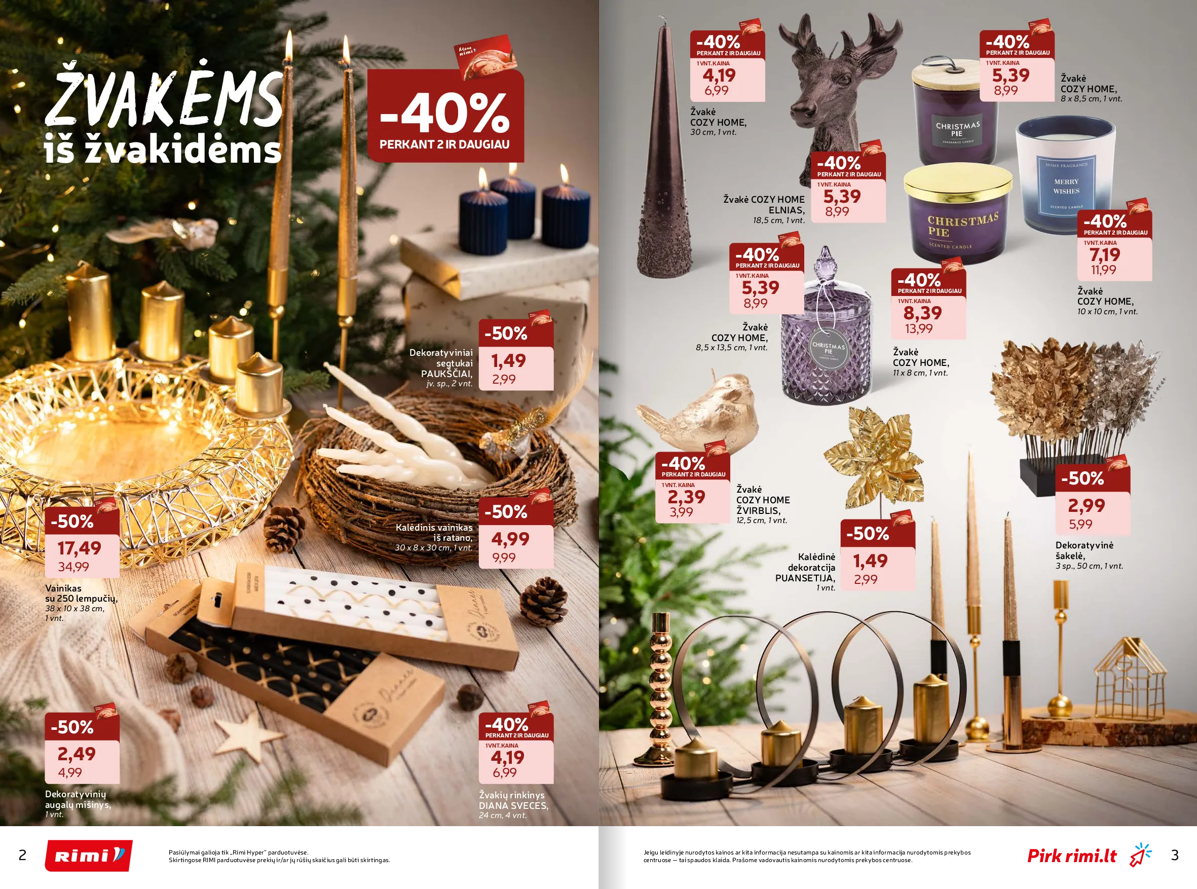Rimi žiemos ŠVENČIŲ ne maisto prekių katalogas 2025 – 2 psl.