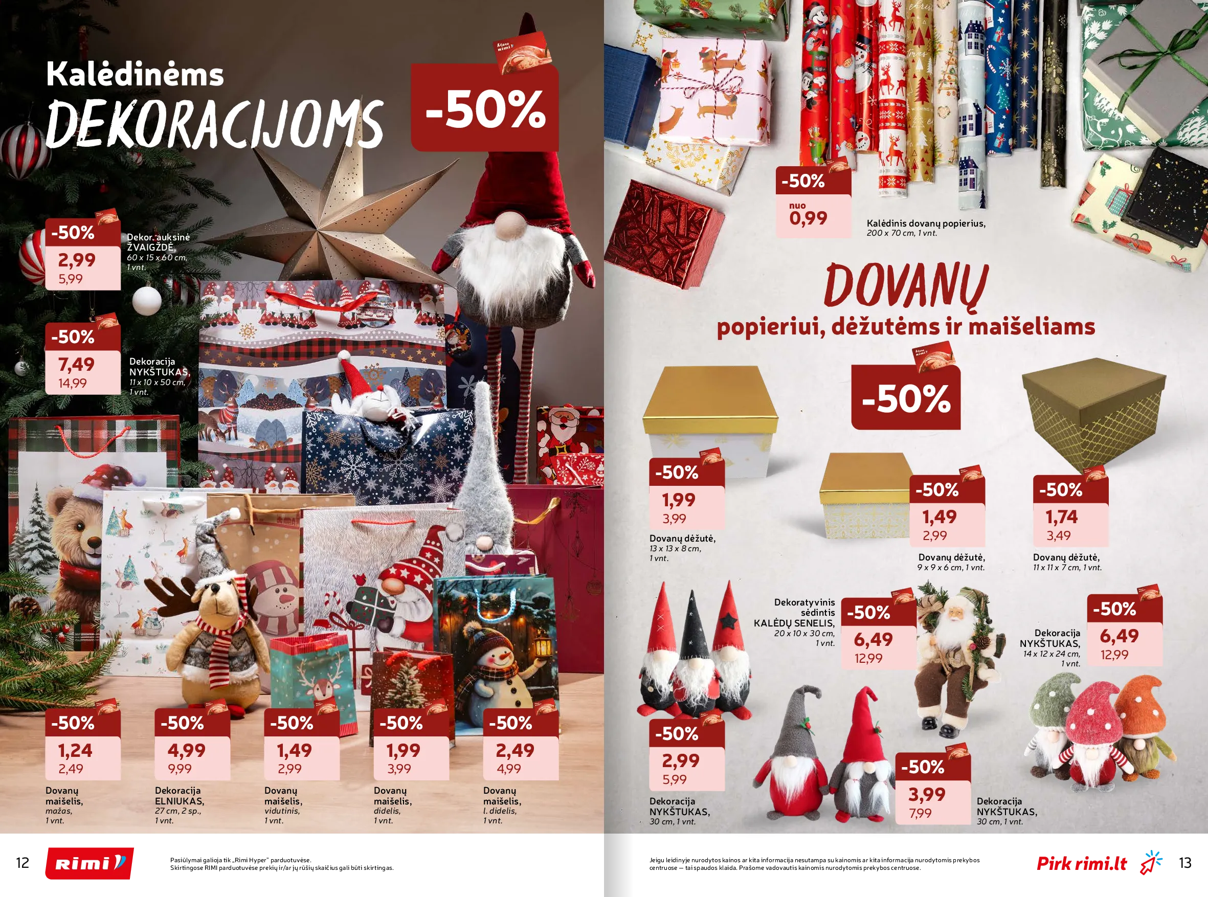 Rimi žiemos ŠVENČIŲ ne maisto prekių katalogas 2025 – 7 psl.