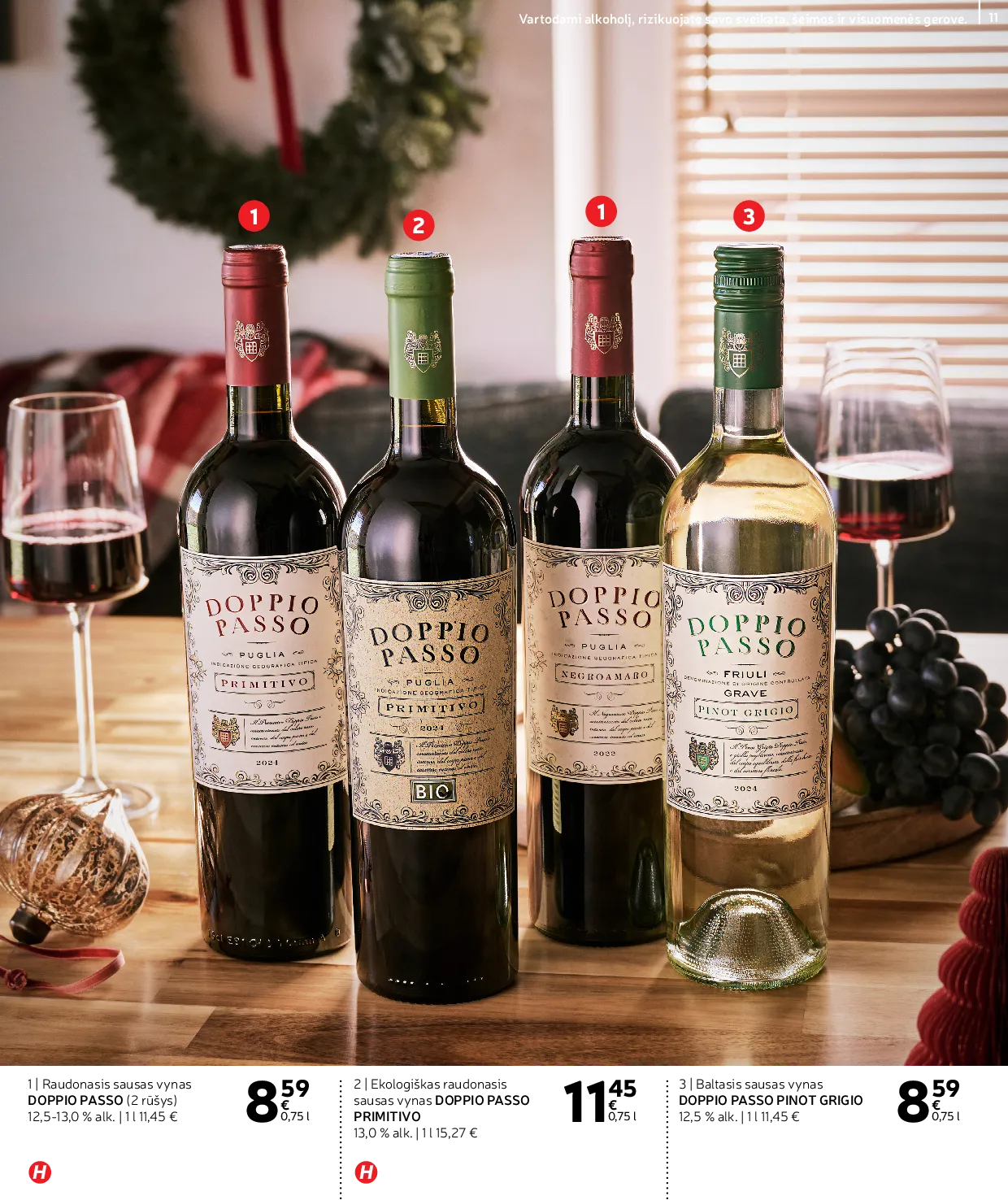 Rimi Žiemos ŠVENČIŲ alkoholinių gėrimų katalogas 2025 – 11 psl.