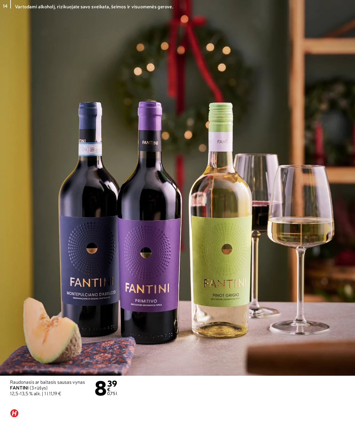 Rimi Žiemos ŠVENČIŲ alkoholinių gėrimų katalogas 2025 – 14 psl.