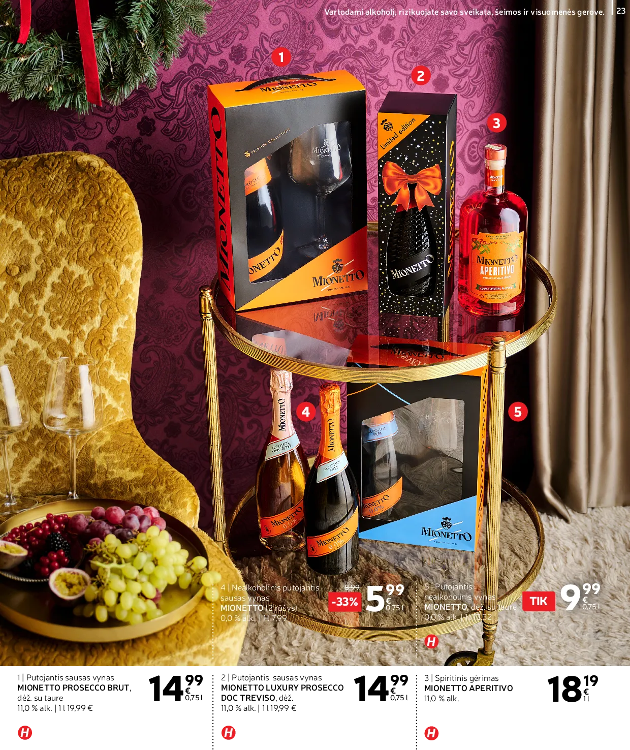 Rimi Žiemos ŠVENČIŲ alkoholinių gėrimų katalogas 2025 – 23 psl.