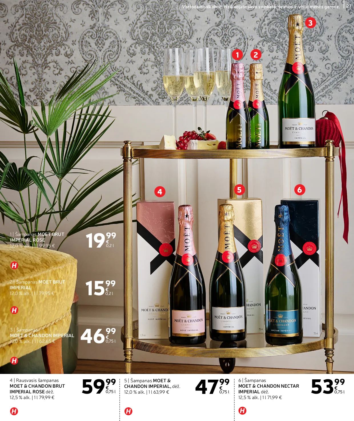 Rimi Žiemos ŠVENČIŲ alkoholinių gėrimų katalogas 2025 – 27 psl.
