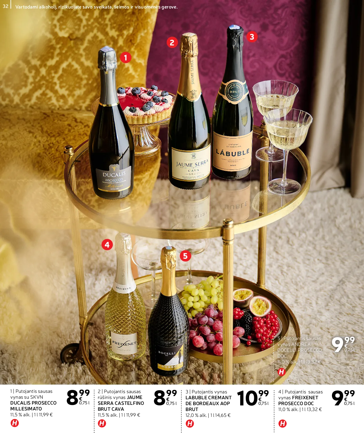 Rimi Žiemos ŠVENČIŲ alkoholinių gėrimų katalogas 2025 – 32 psl.