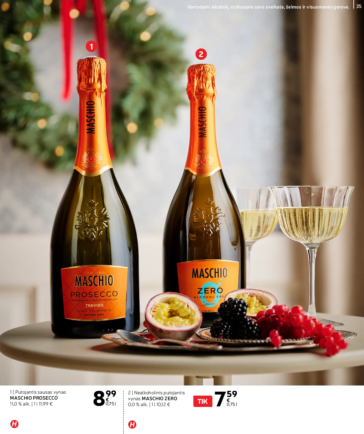 Rimi Žiemos ŠVENČIŲ alkoholinių gėrimų katalogas 2025 – 35 psl.