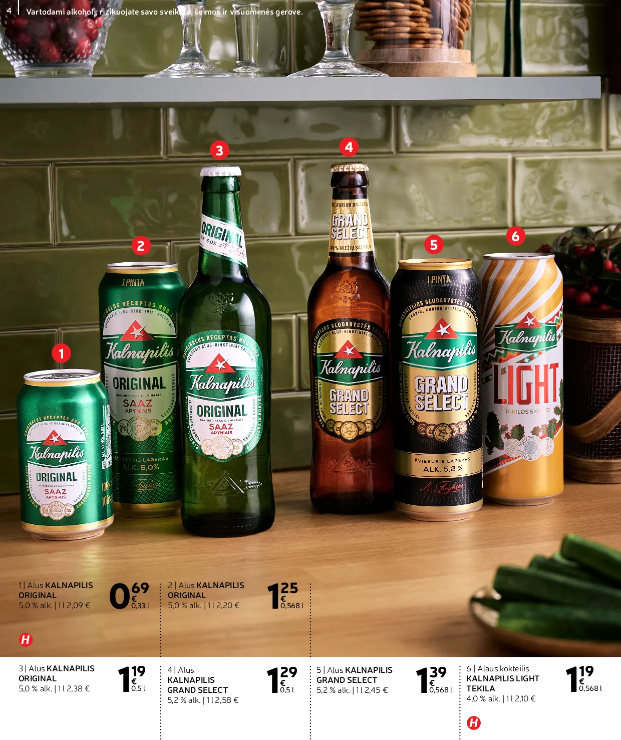 Rimi Žiemos ŠVENČIŲ alkoholinių gėrimų katalogas 2025 – 4 psl.