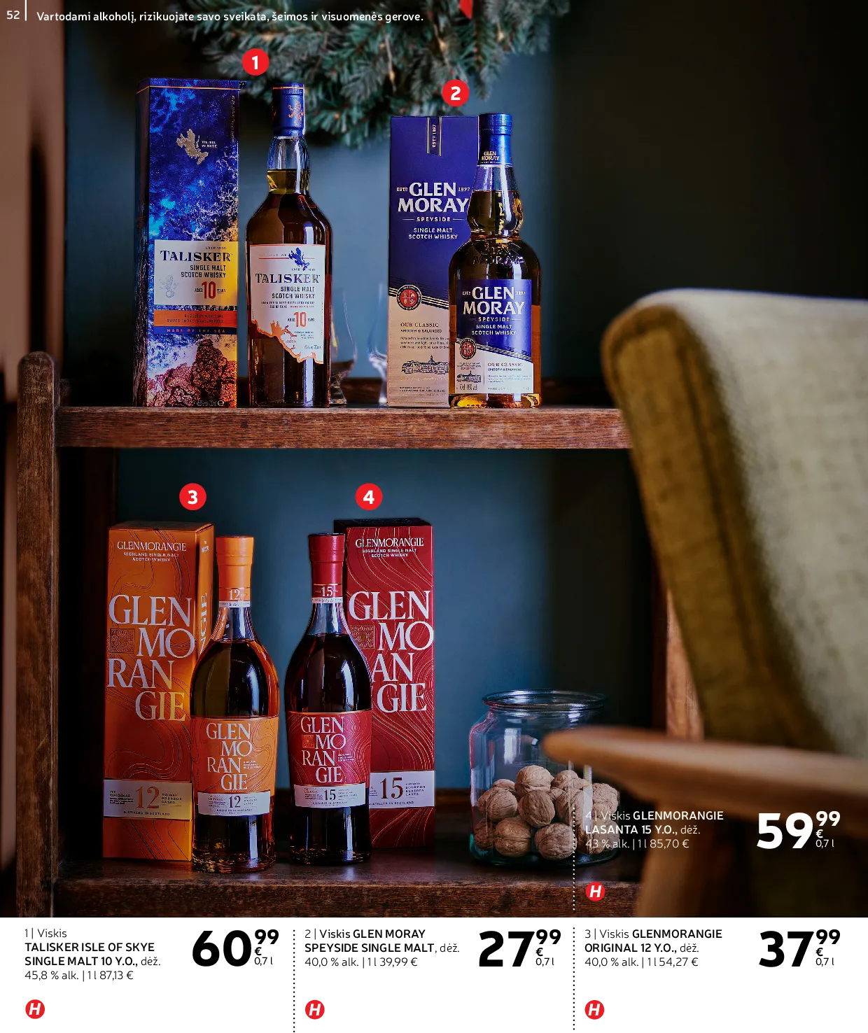 Rimi Žiemos ŠVENČIŲ alkoholinių gėrimų katalogas 2025 – 52 psl.