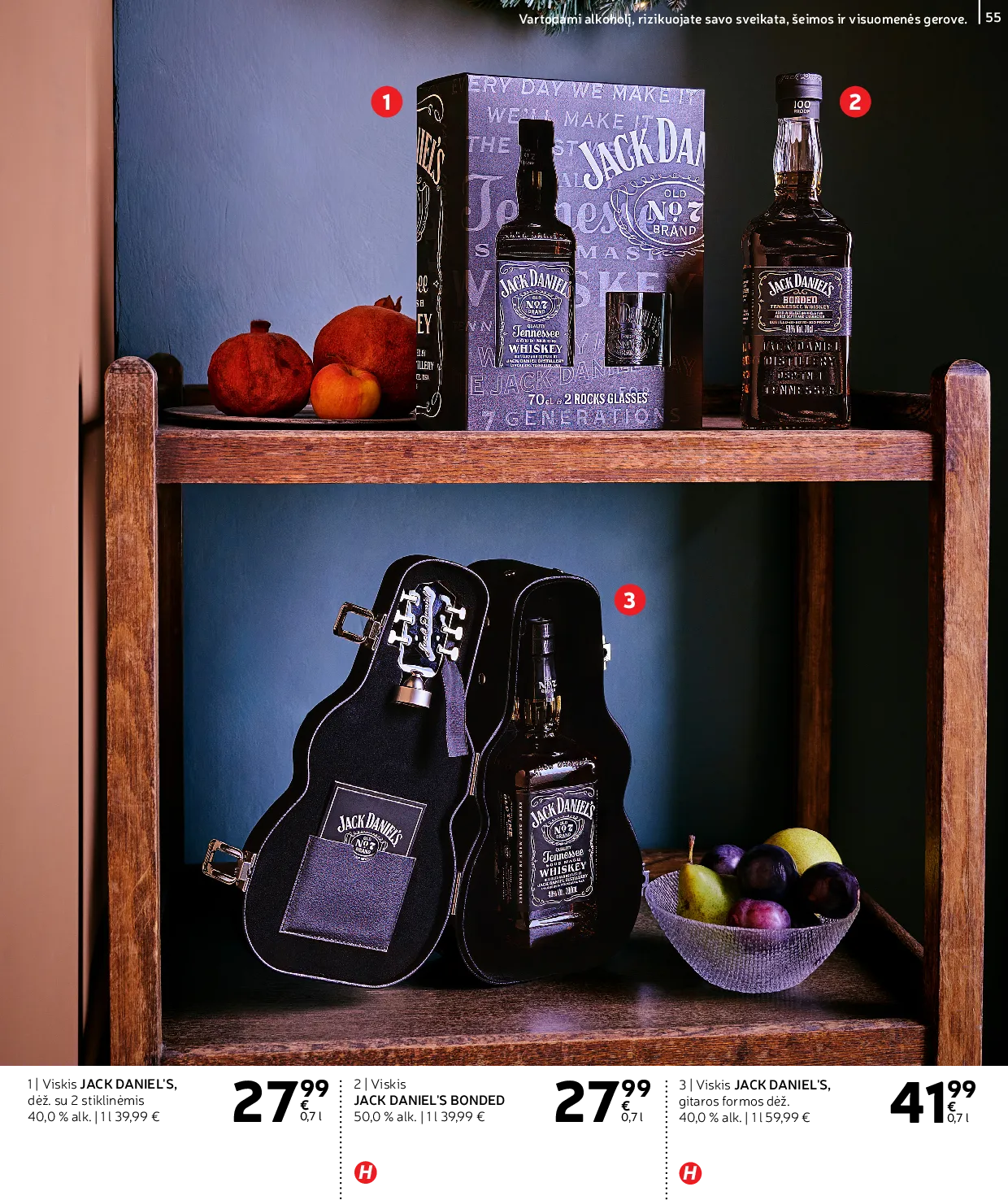 Rimi Žiemos ŠVENČIŲ alkoholinių gėrimų katalogas 2025 – 55 psl.