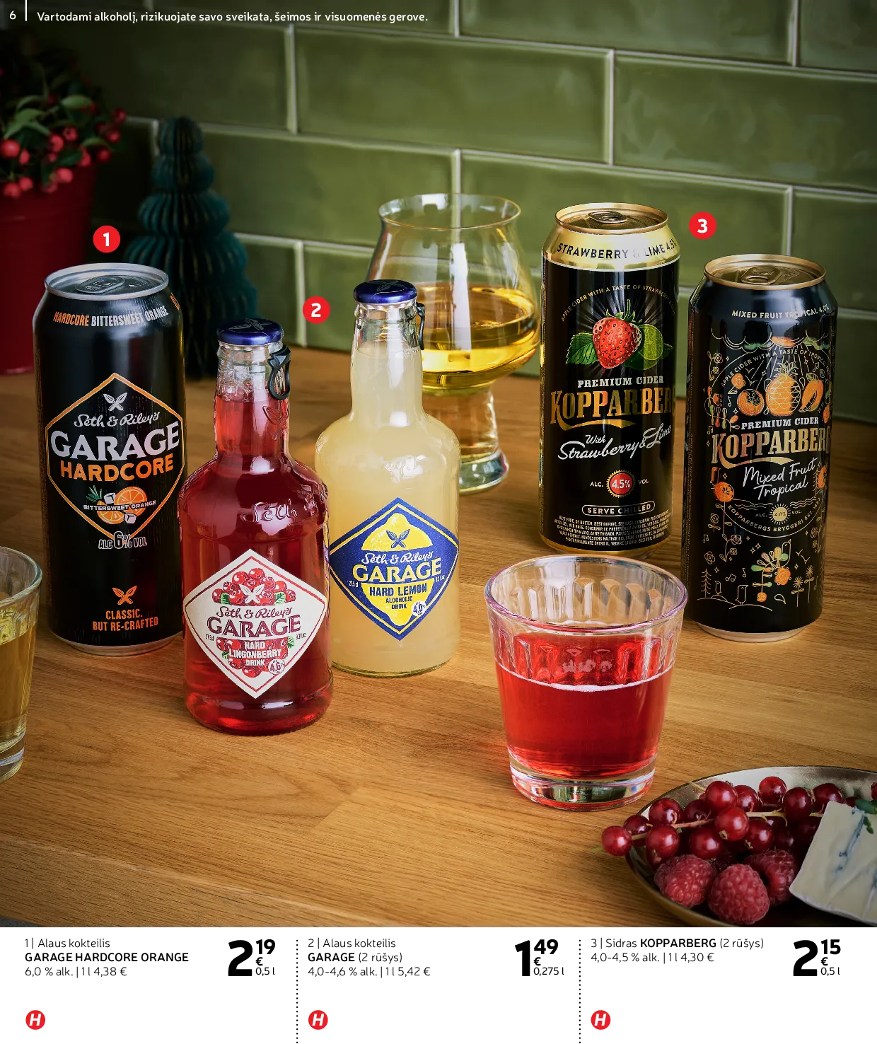 Rimi Žiemos ŠVENČIŲ alkoholinių gėrimų katalogas 2025 – 6 psl.