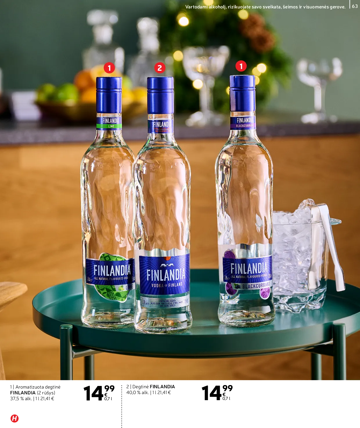 Rimi Žiemos ŠVENČIŲ alkoholinių gėrimų katalogas 2025 – 63 psl.