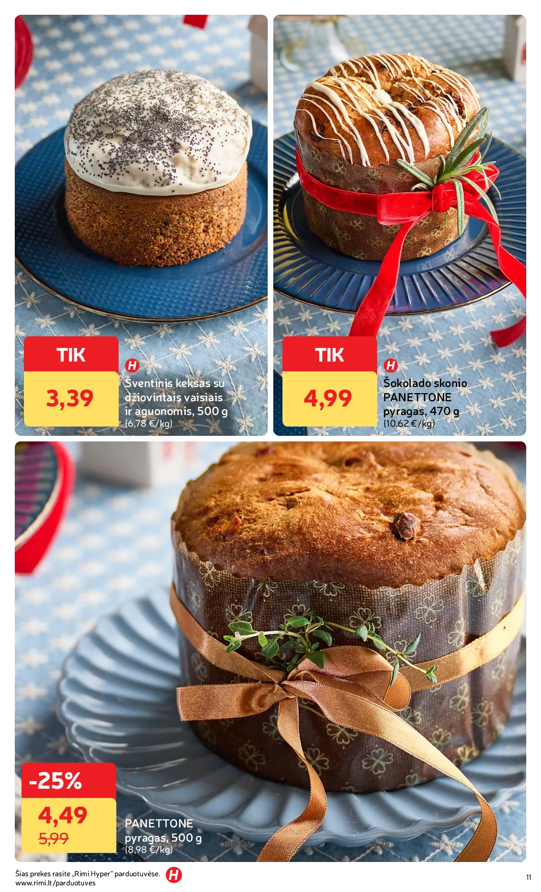 Rimi Žiemos ŠVENČIŲ maisto prekių katalogas 2025 – 11 psl.