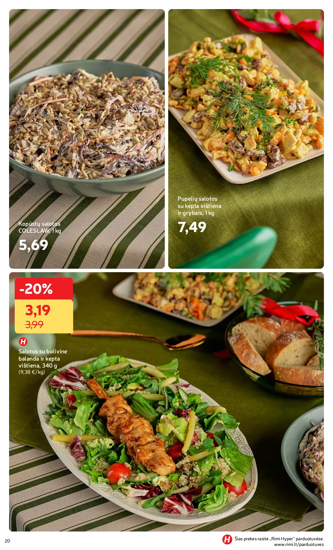 Rimi Žiemos ŠVENČIŲ maisto prekių katalogas 2025 – 20 psl.