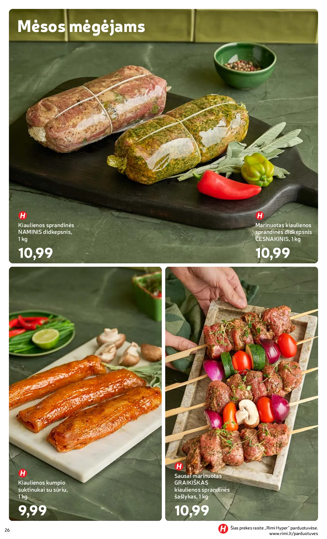 Rimi Žiemos ŠVENČIŲ maisto prekių katalogas 2025 – 26 psl.