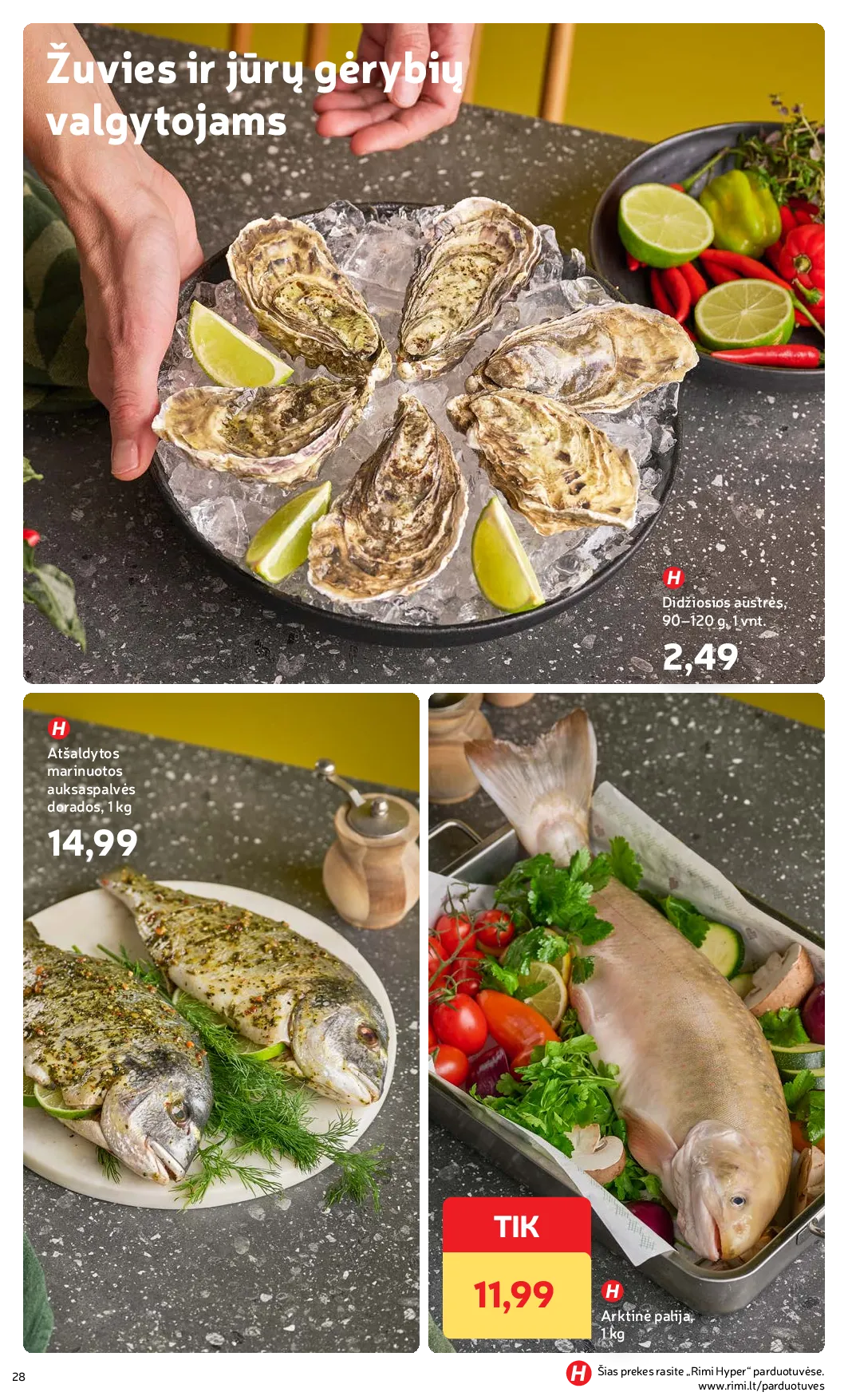 Rimi Žiemos ŠVENČIŲ maisto prekių katalogas 2025 – 28 psl.