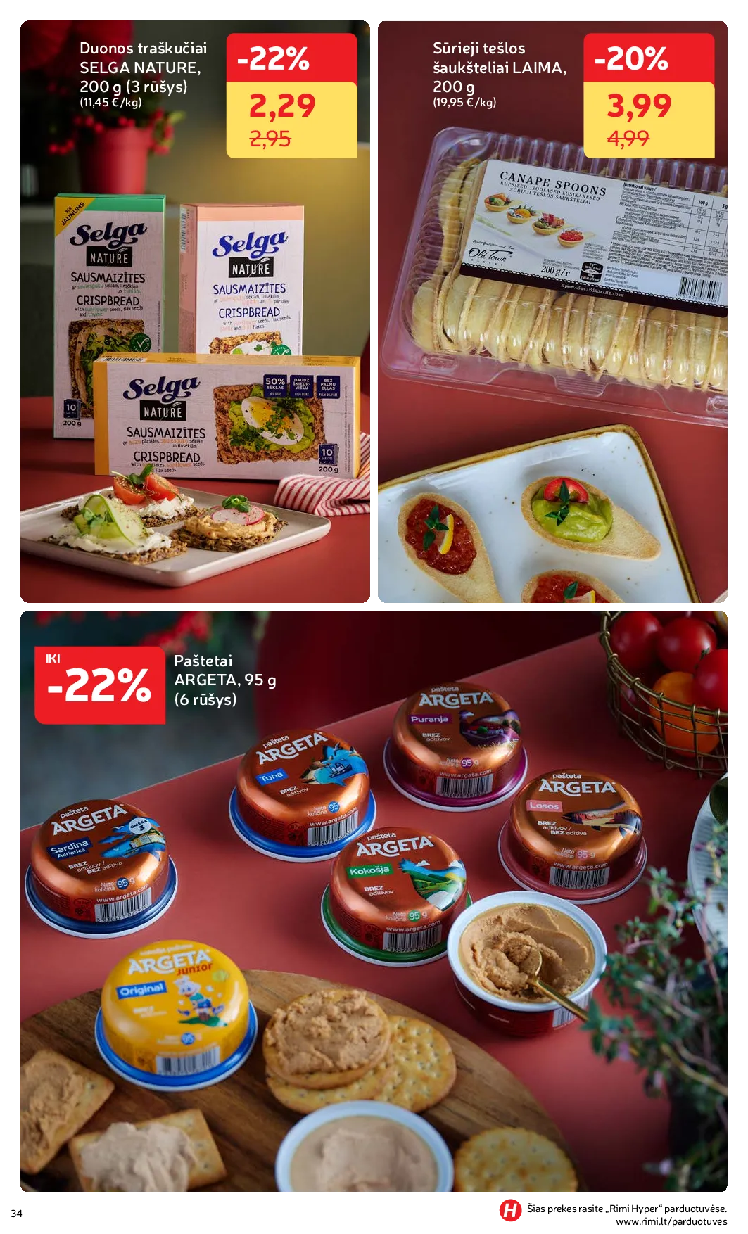 Rimi Žiemos ŠVENČIŲ maisto prekių katalogas 2025 – 34 psl.