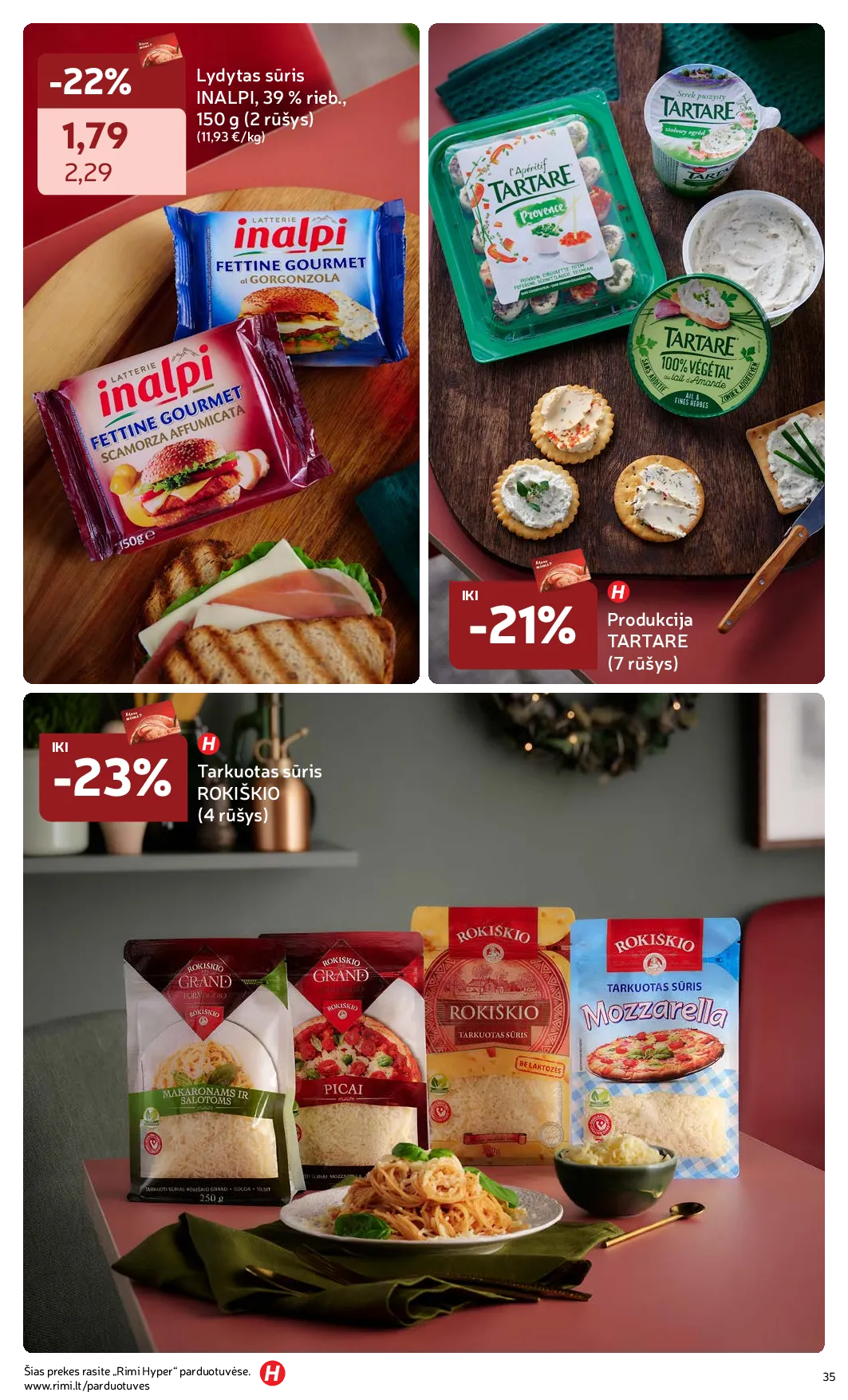 Rimi Žiemos ŠVENČIŲ maisto prekių katalogas 2025 – 35 psl.