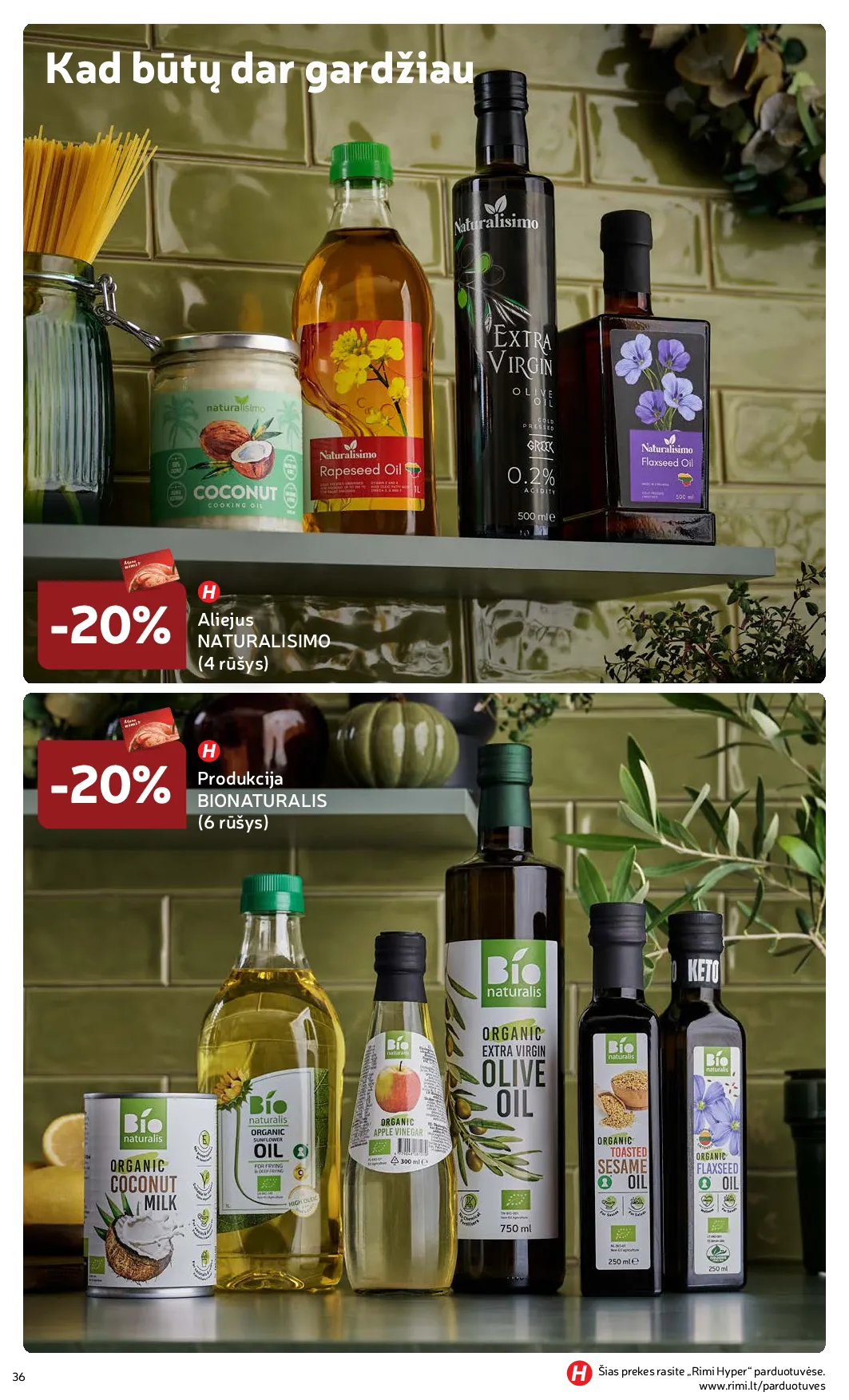 Rimi Žiemos ŠVENČIŲ maisto prekių katalogas 2025 – 36 psl.