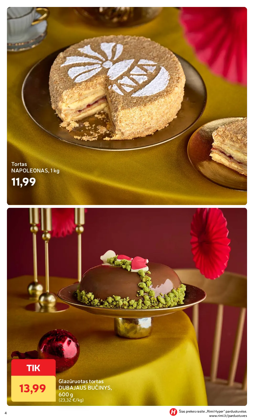 Rimi Žiemos ŠVENČIŲ maisto prekių katalogas 2025 – 4 psl.