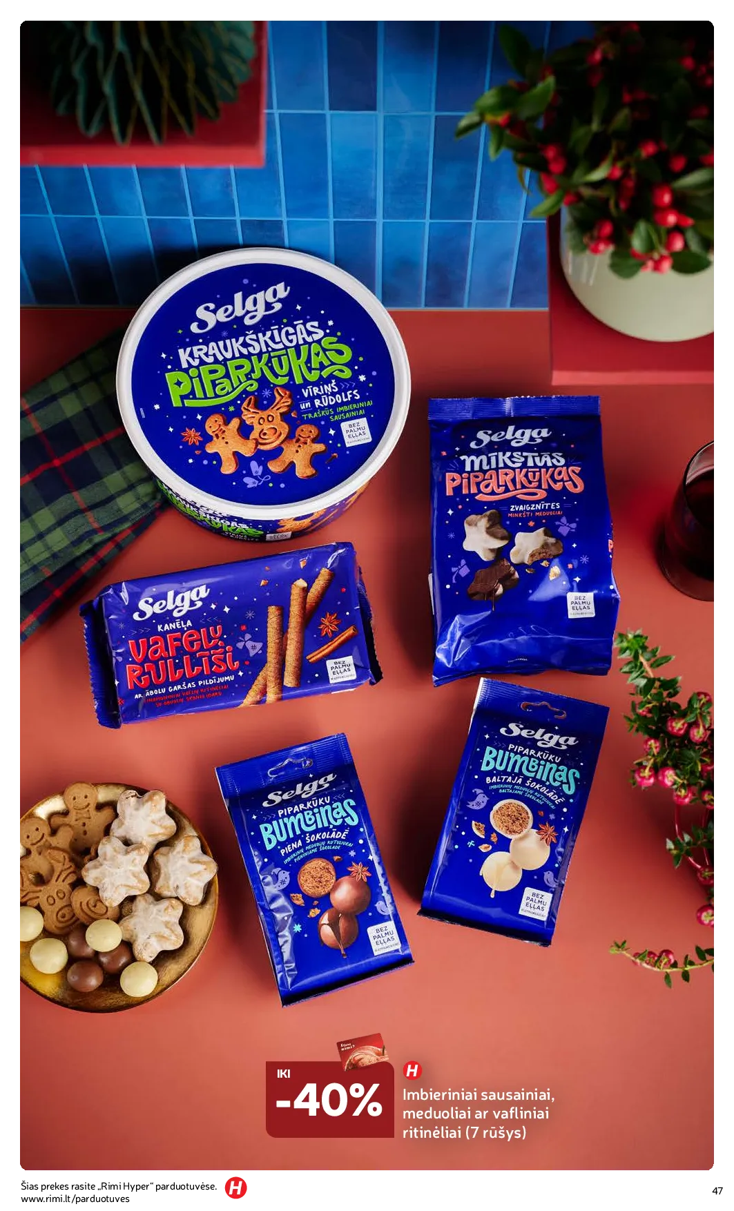 Rimi Žiemos ŠVENČIŲ maisto prekių katalogas 2025 – 47 psl.